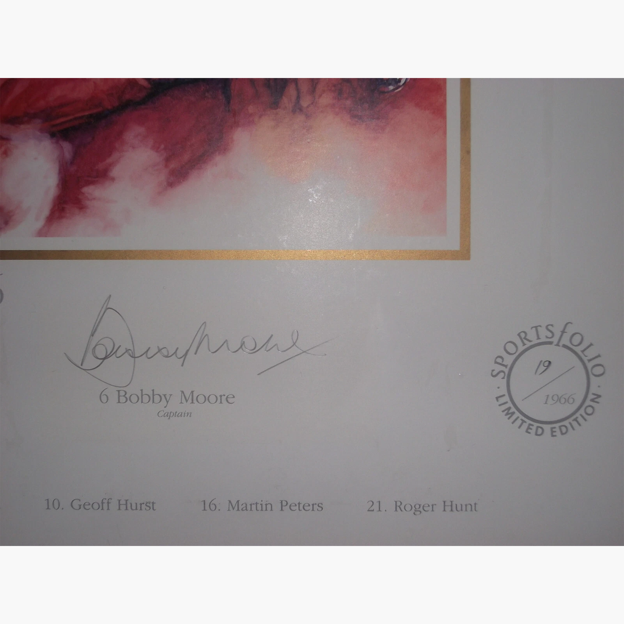 1966 World Cup Final Limited Edition Print – Signed by Bobby Moore & Sir Alf Ramsey (No. 19 of 1966)
