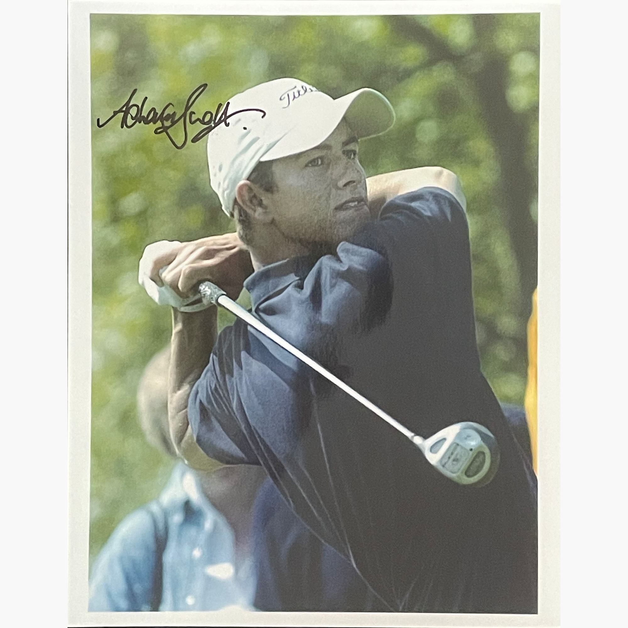 Adam Scott- Signed 25.5cm x 20cm Colour Action Photo