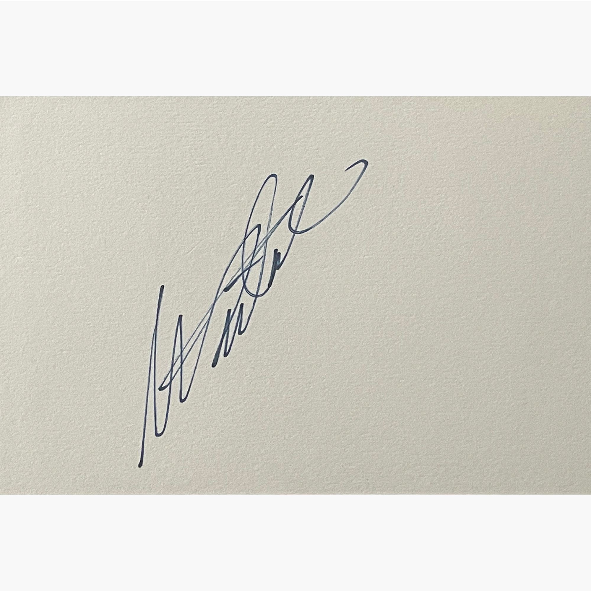 Ilie Nastase - Signed 14.5cm x 10.2cm Plain White Card
