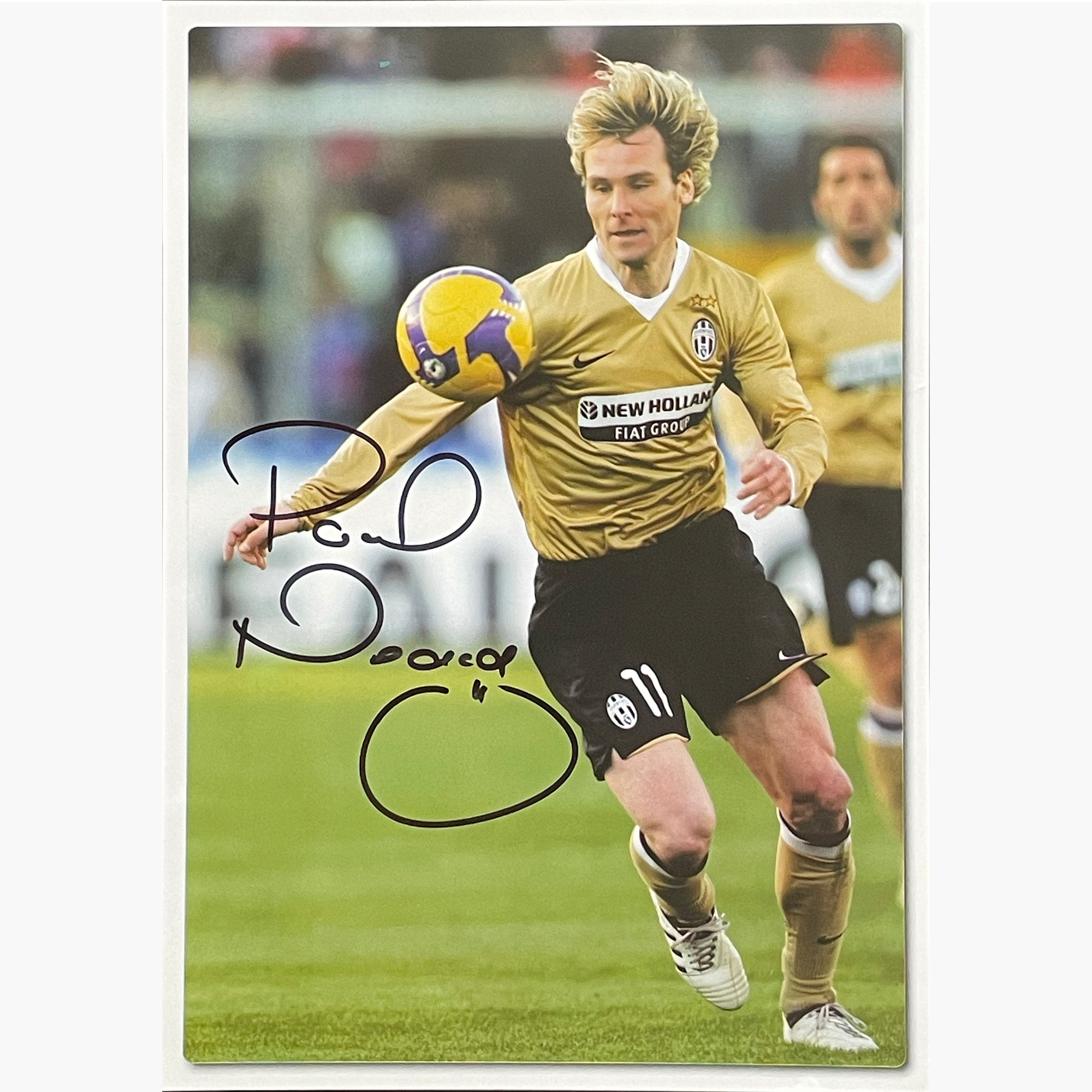 Pavel Nedved – Signed 21cm x 15cm Colour Action Photo