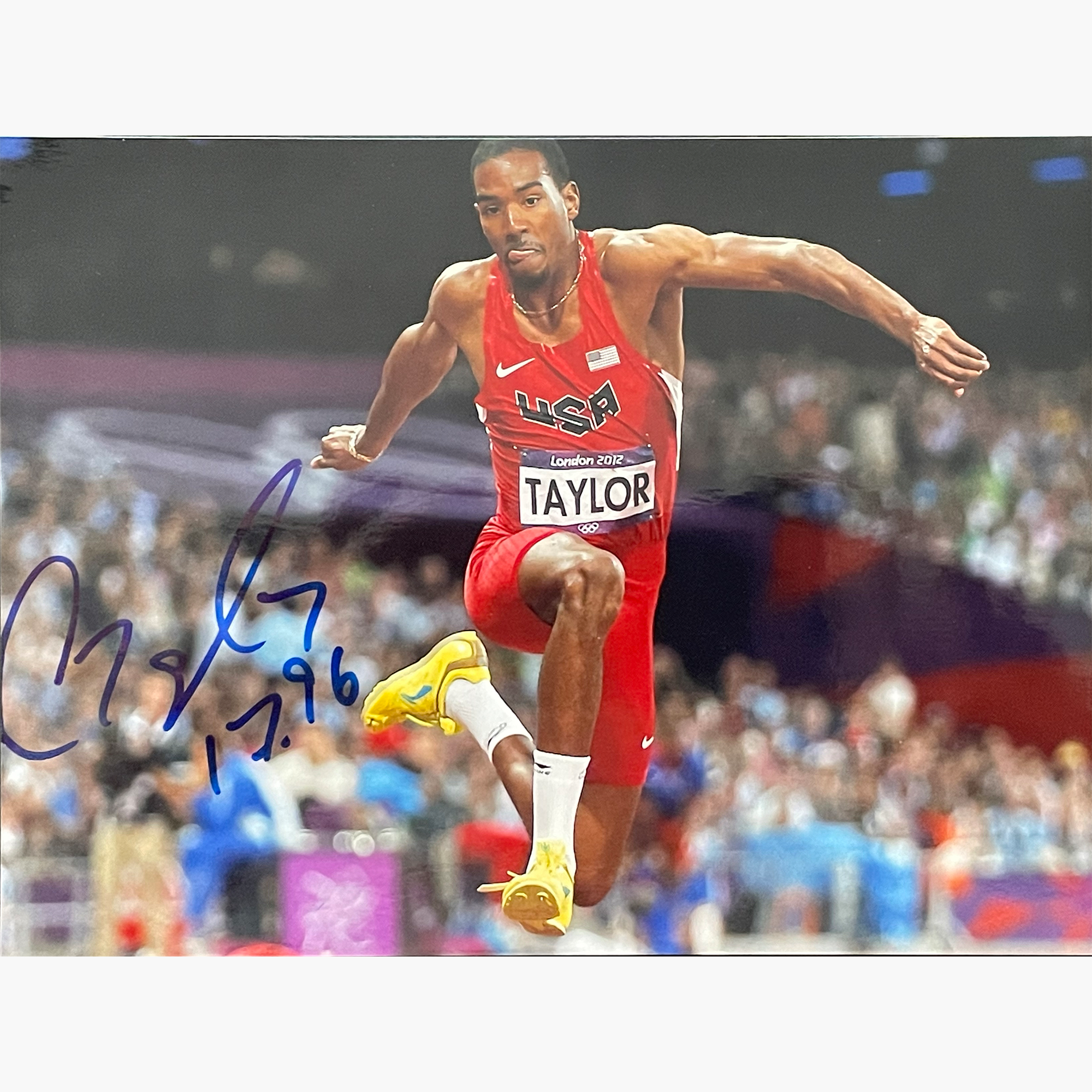 Christian Taylor – Signed 20.1cm x 15.1cm Colour Action Photo