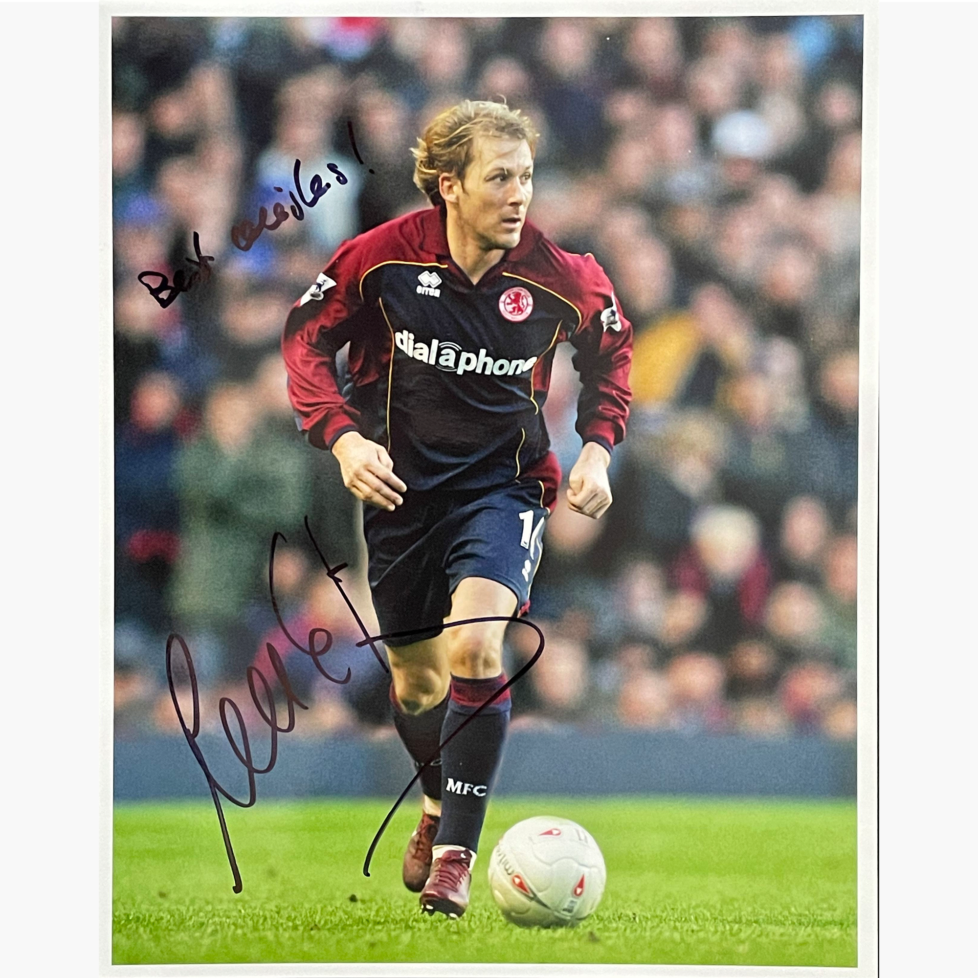Gaizka Mendieta – Signed 25cm x 20cm Colour Action Photo