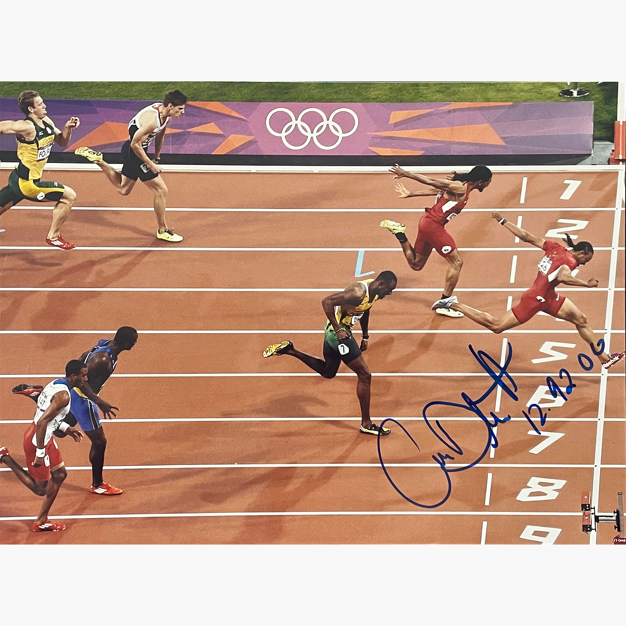 Aries Merritt – Signed 27.2cm x 20cm Colour Action Photo