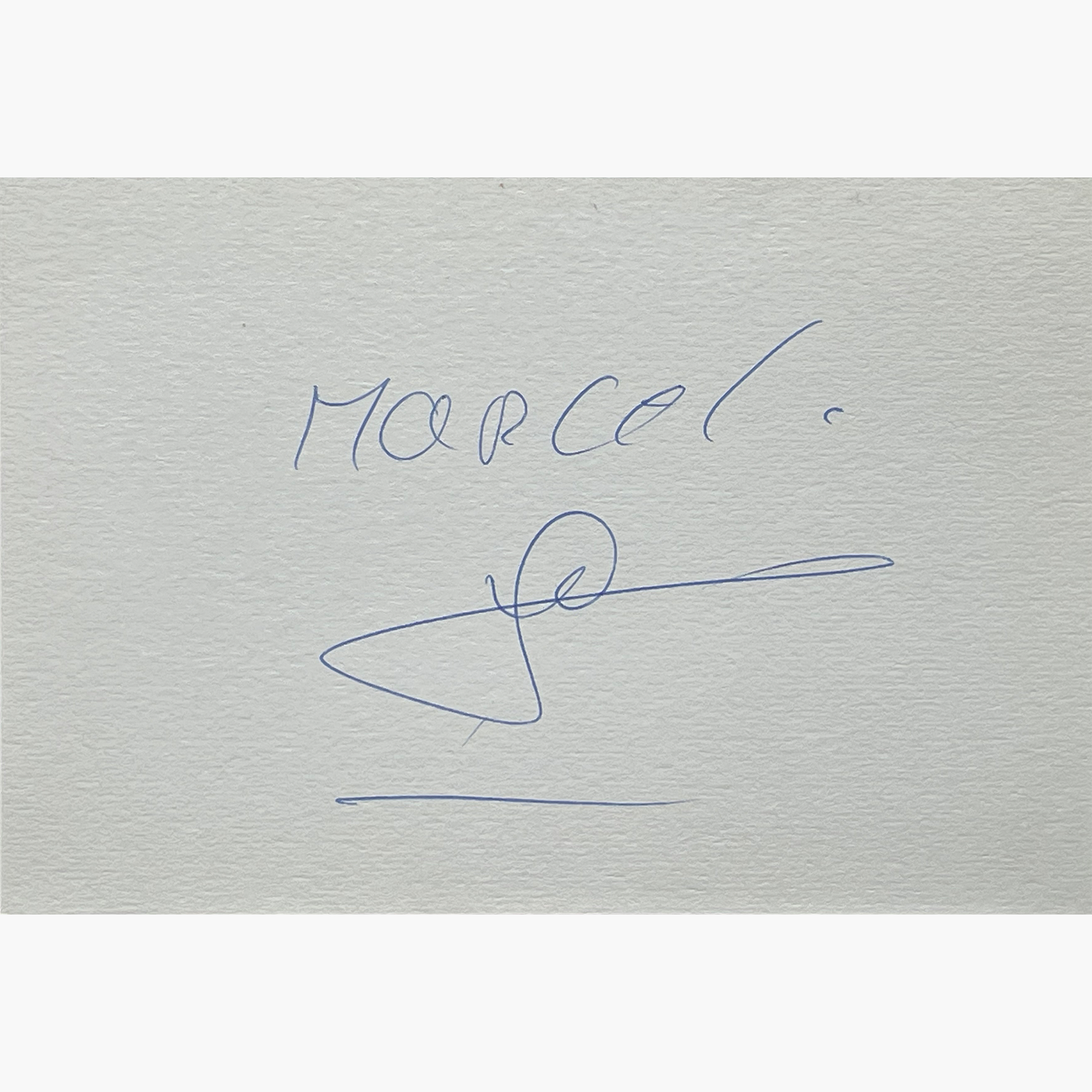 Noureddine Morceli – Signed 15.3cm x 10.4cm Plain White Card