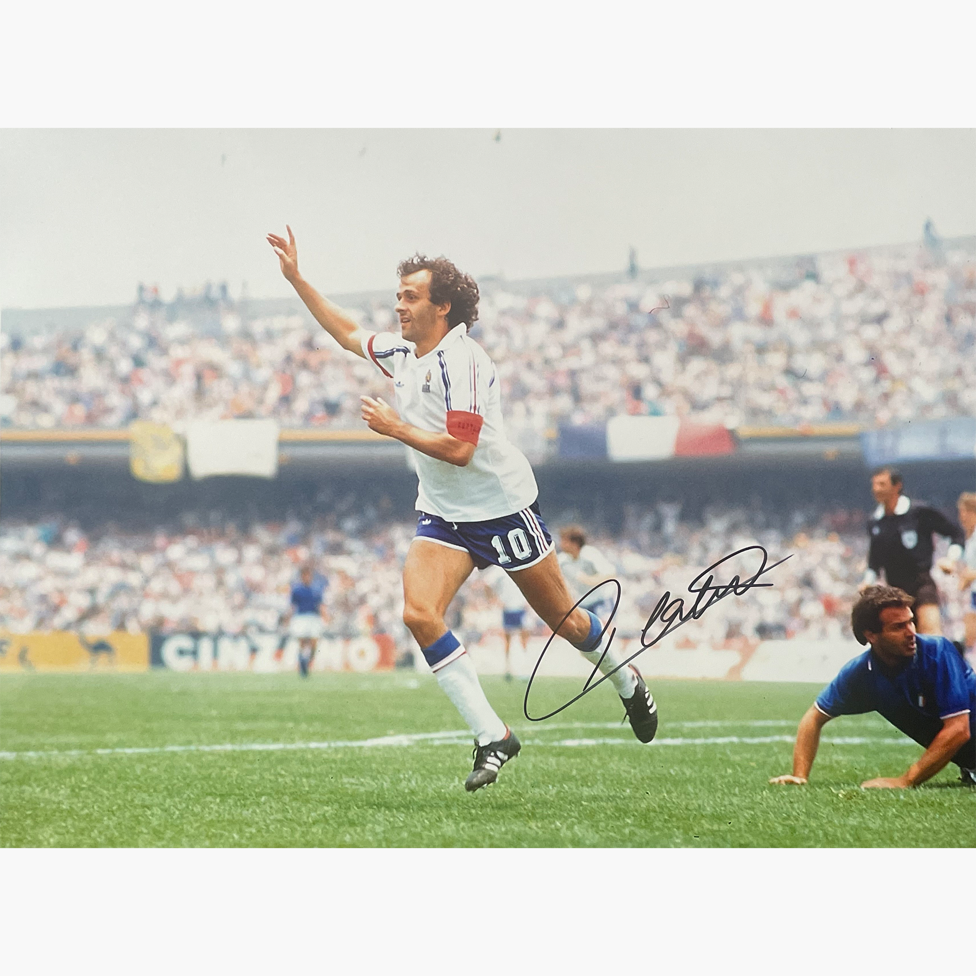 Michel Platini – Signed 10cm x 10cm Colour Photo