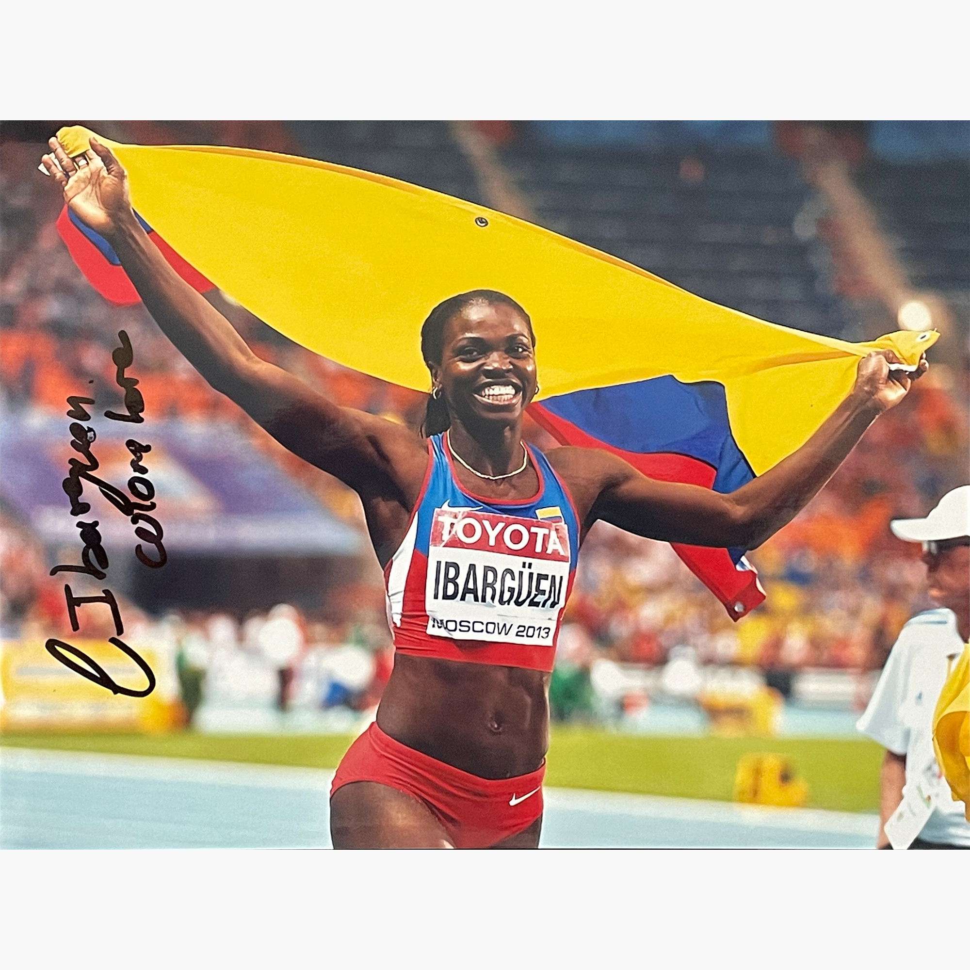 Caterine Ibarguen – Signed 20cm x 15.2cm Colour Action Photo