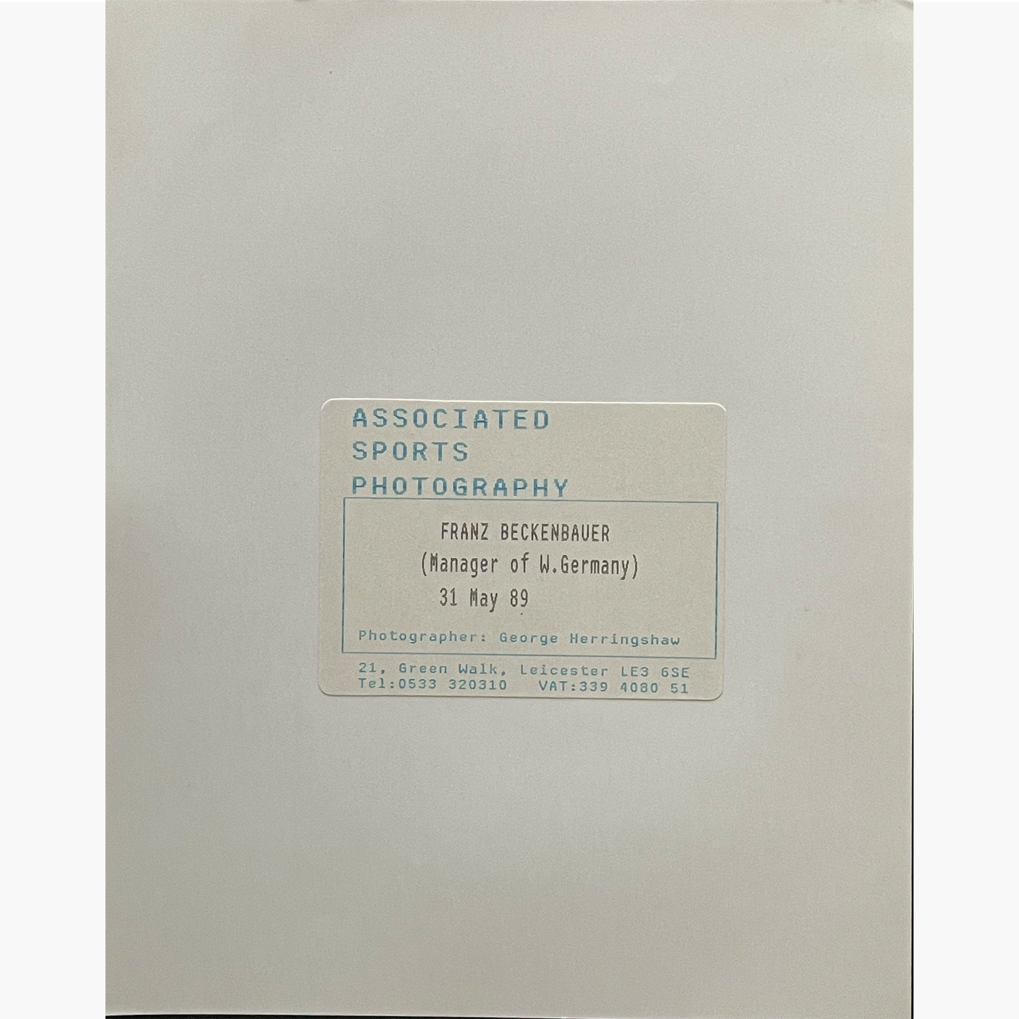 Franz Beckenbauer – Signed 25.5cm x 20cm Black & White Photo