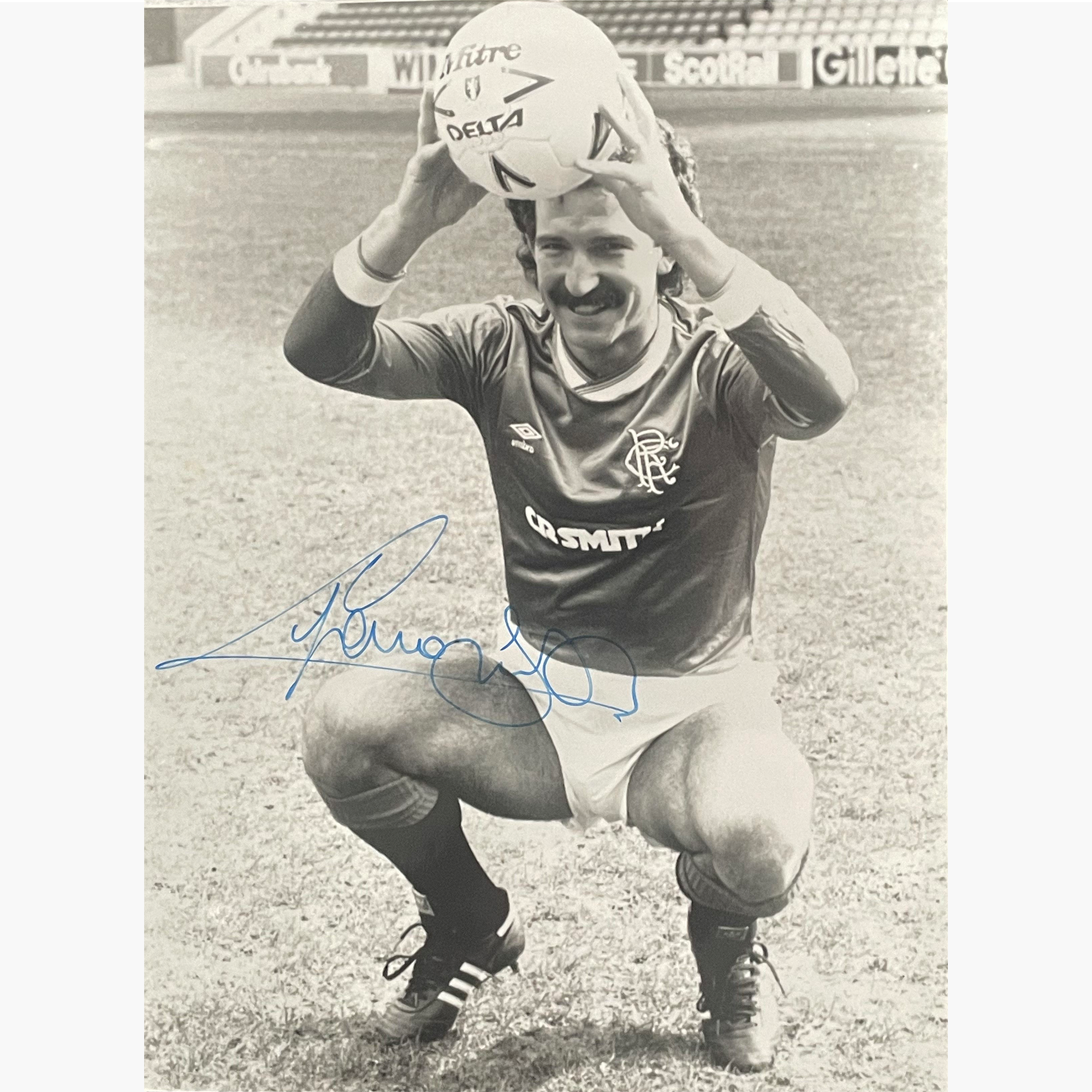Graeme Souness – Signed 24cm x 17cm Black & White Press Photo