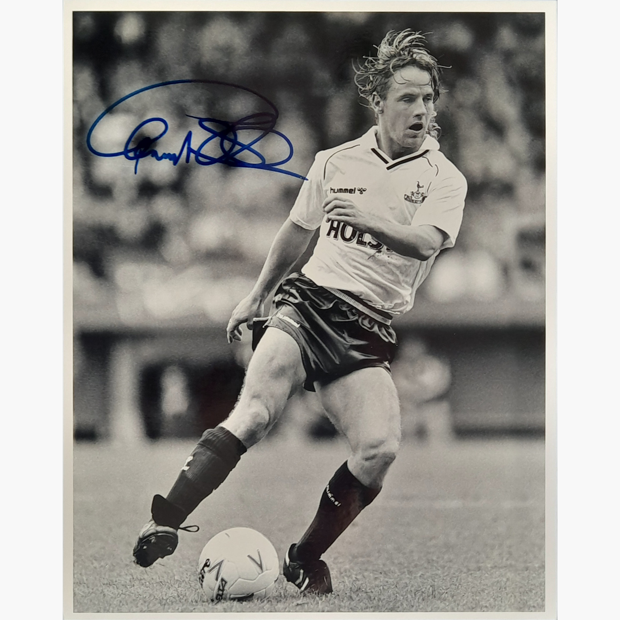 Paul Walsh – Signed 25.5cm x 20cm Black & White Action Photo
