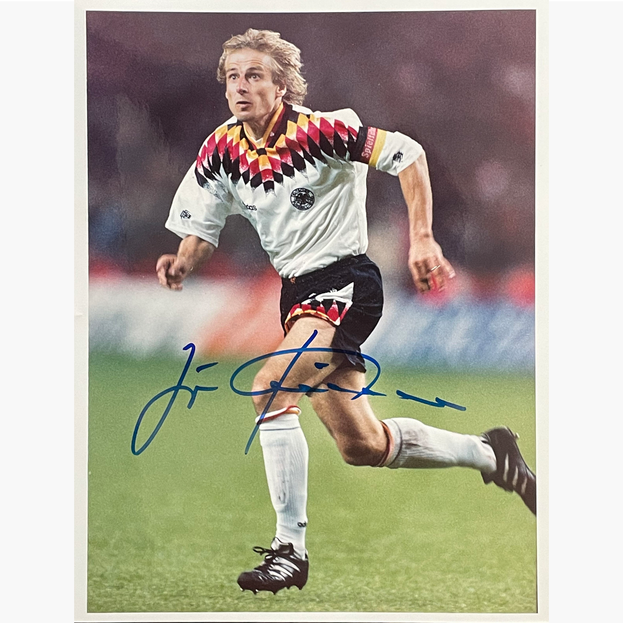 Jurgen Klinsmann – Signed 25.5cm x 19cm Colour Press Photo