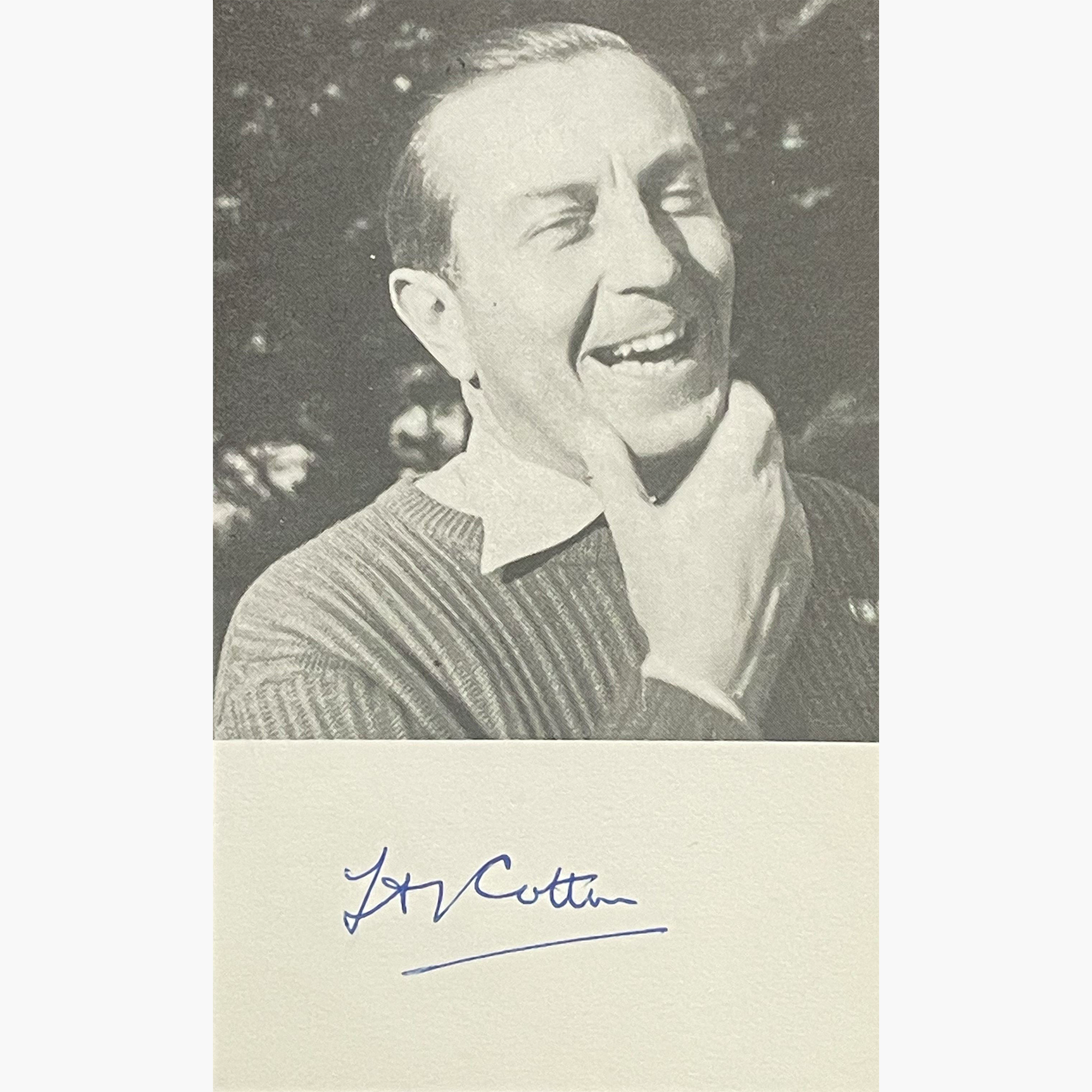Henry Cotton – Signed 12.3cm x 7.5cm Black & White Magazine Picture