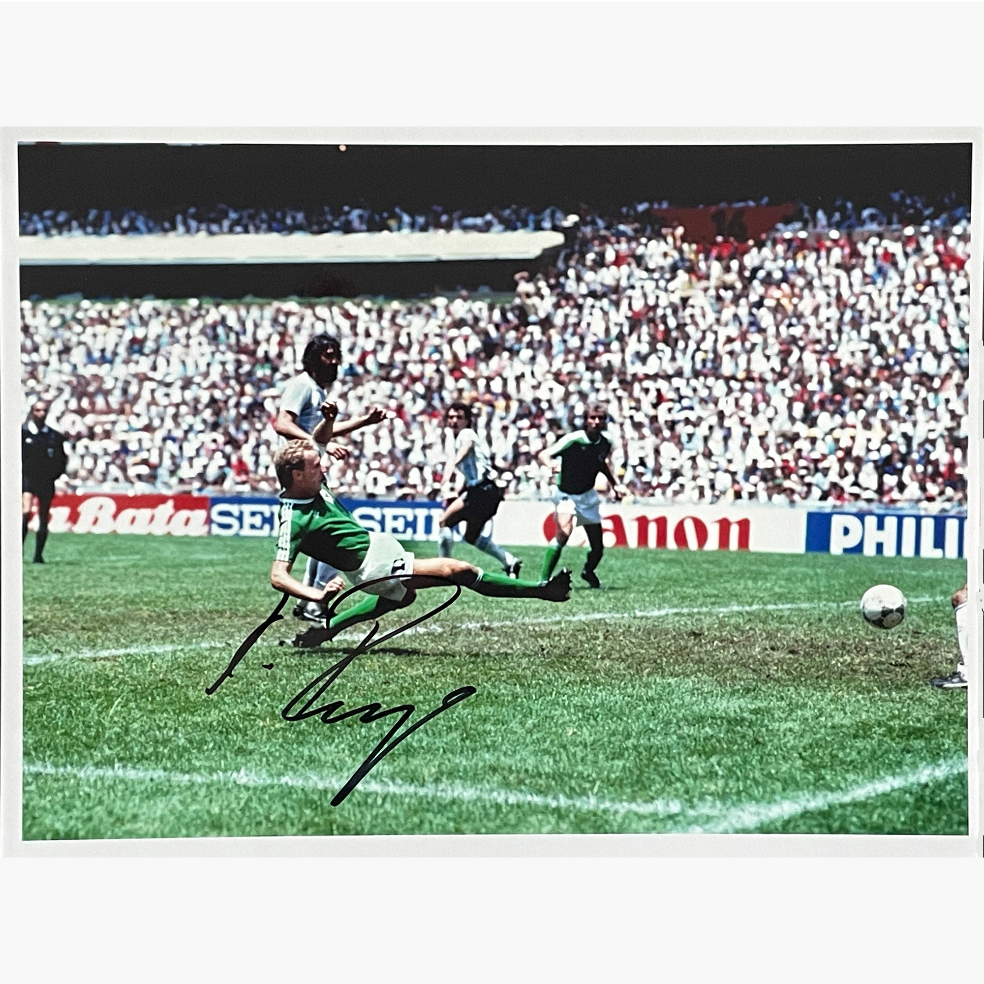 Karl-Heinz Rummenigge – Signed 25.5cm x 19cm Colour Action Photo