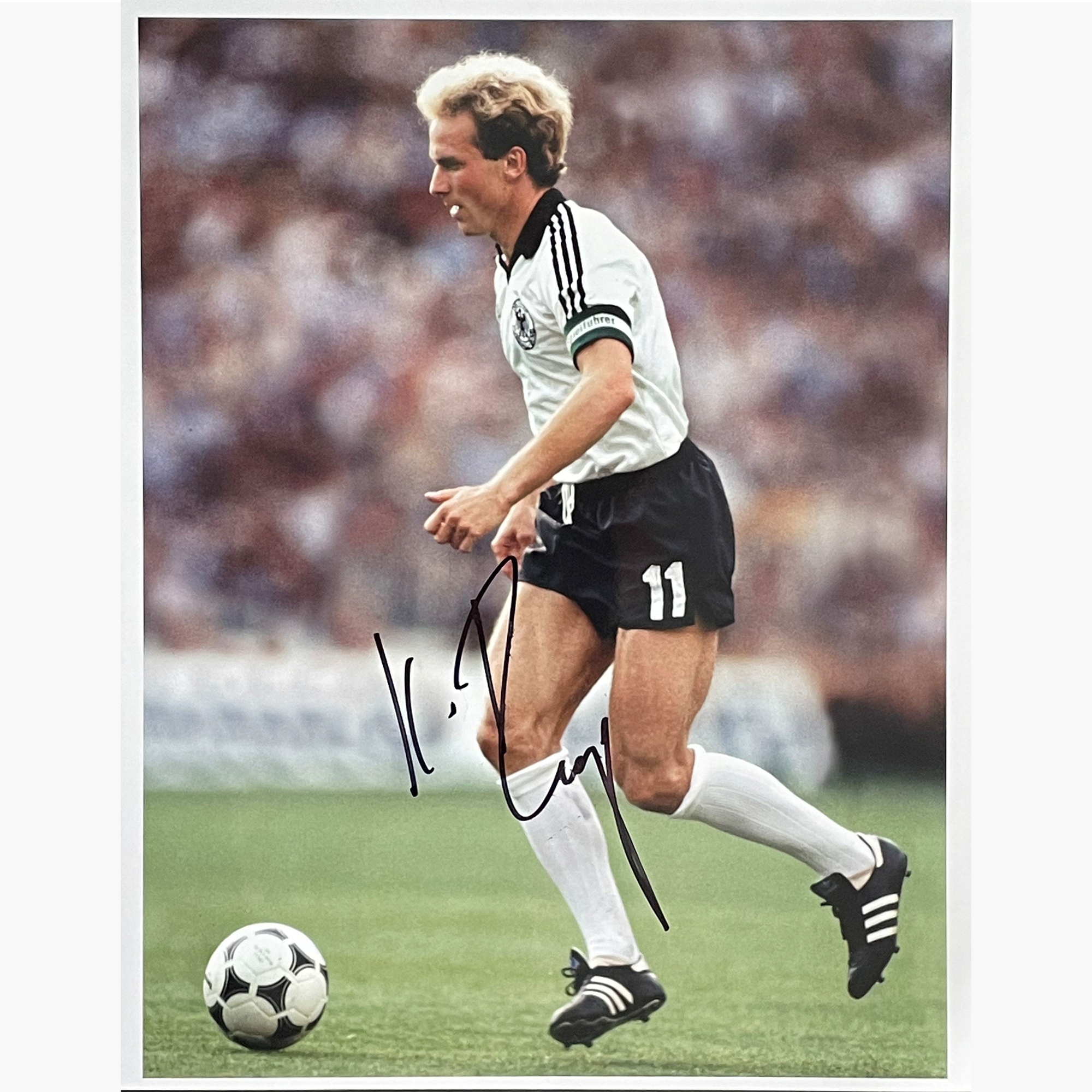 Karl-Heinz Rummenigge – Signed 25.5cm x 19.5cm Colour Action Photo