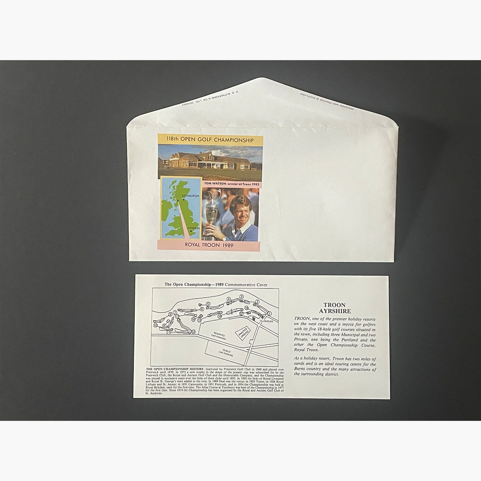 118th Open Golf Championship – 1989 Royal Troon Commemorative Cover