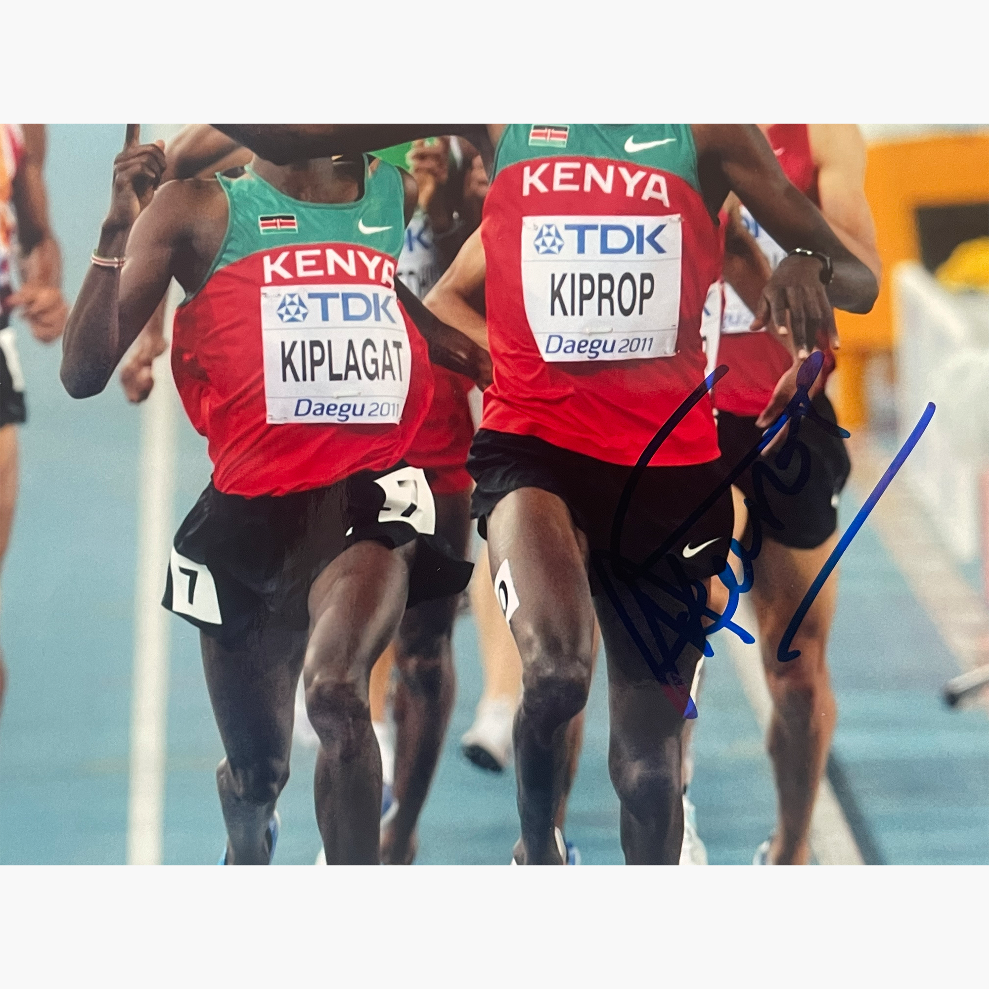 Asbel Kiprop – Signed 25.3cm x 20.1cm Colour Action Photo