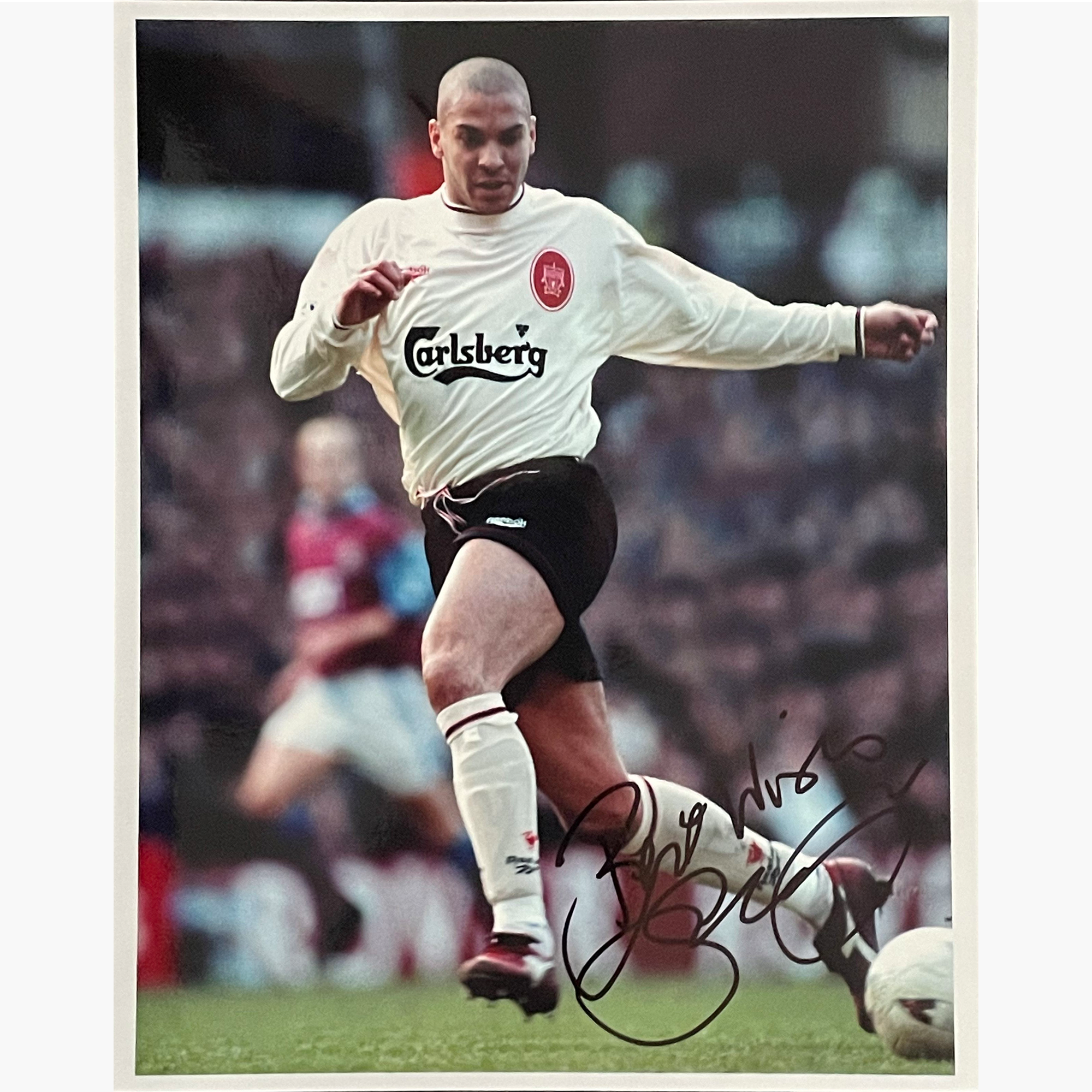 Stan Collymore – Signed 25cm x 20cm Colour Action Photo