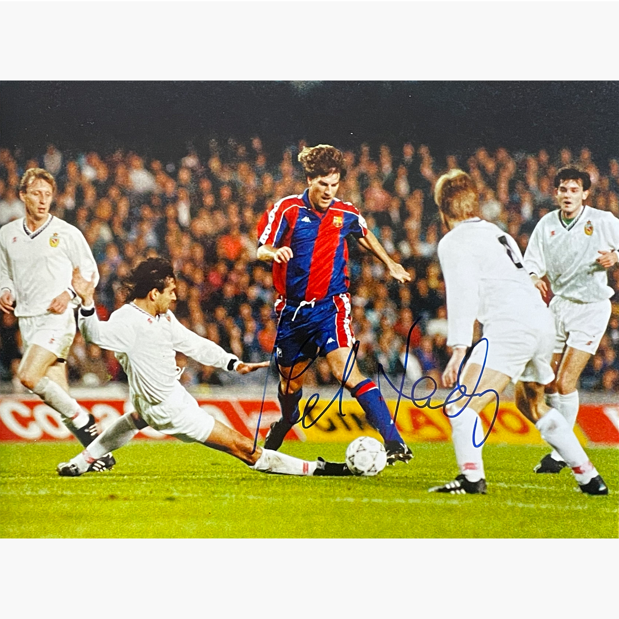 Michael Laudrup – Signed 20cm x 15cm Colour Action Photo