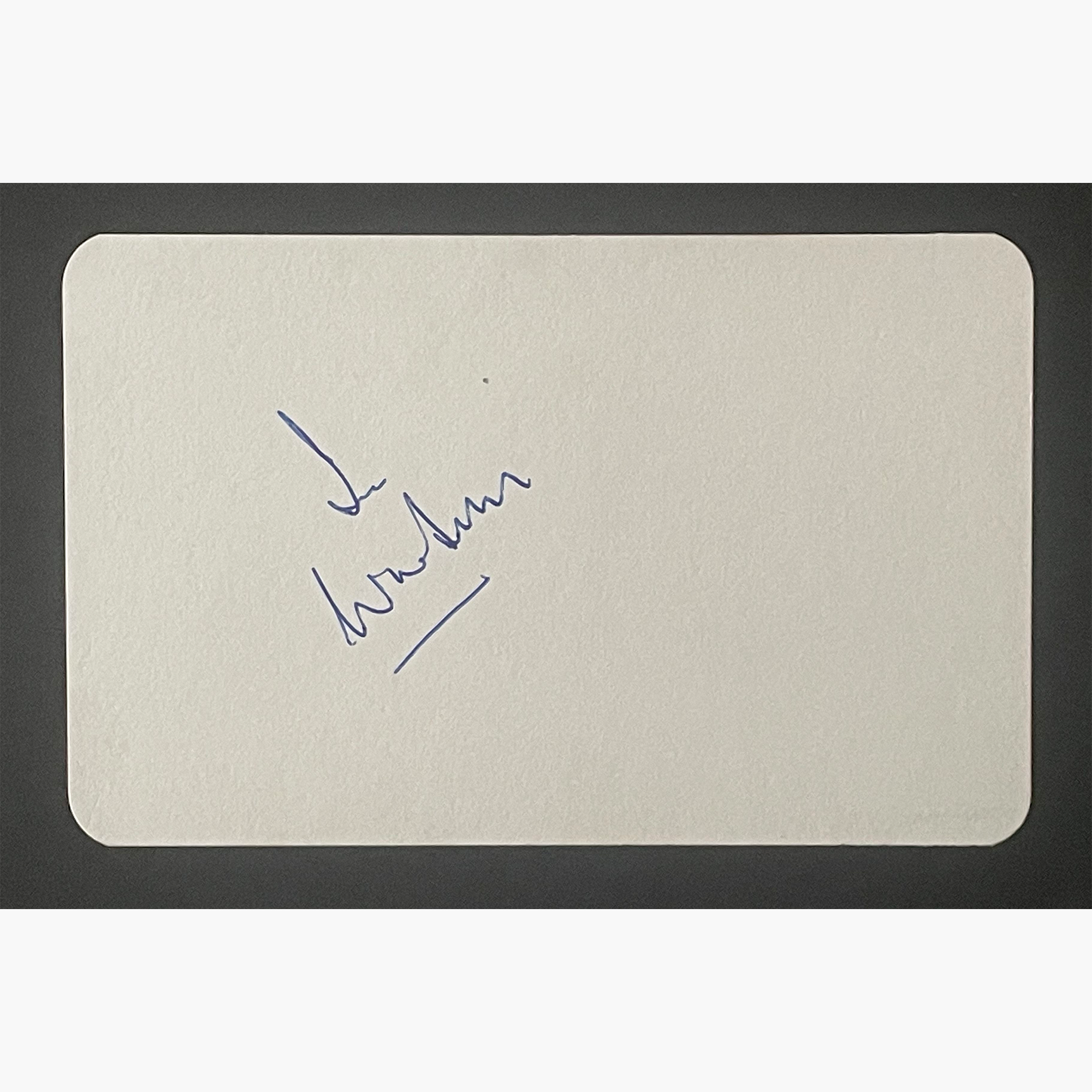 Ian Woosnam – Signed 14cm x 9cm Plain White Card