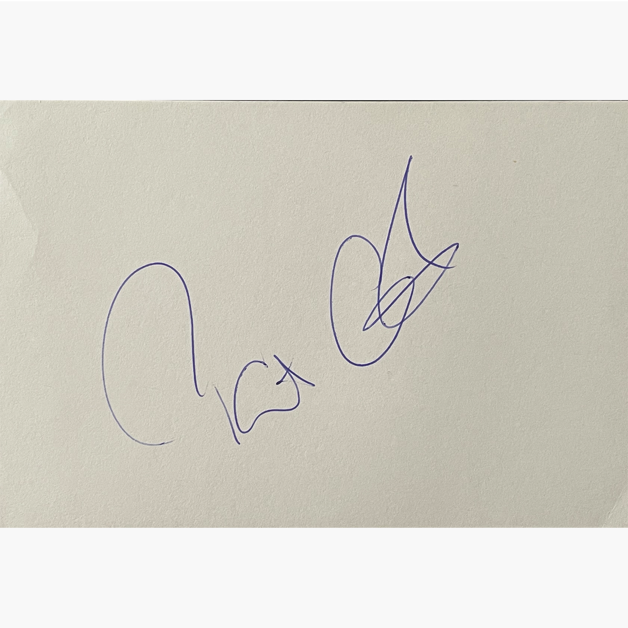 Pat Cash - Signed 14.5cm x 10.2cm Plain White Card