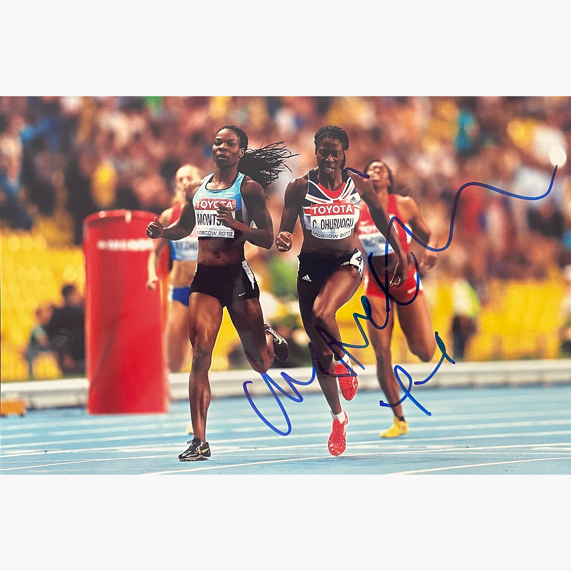 Christine Ohuruogu – Signed 30cm x 20cm Colour Action Photo
