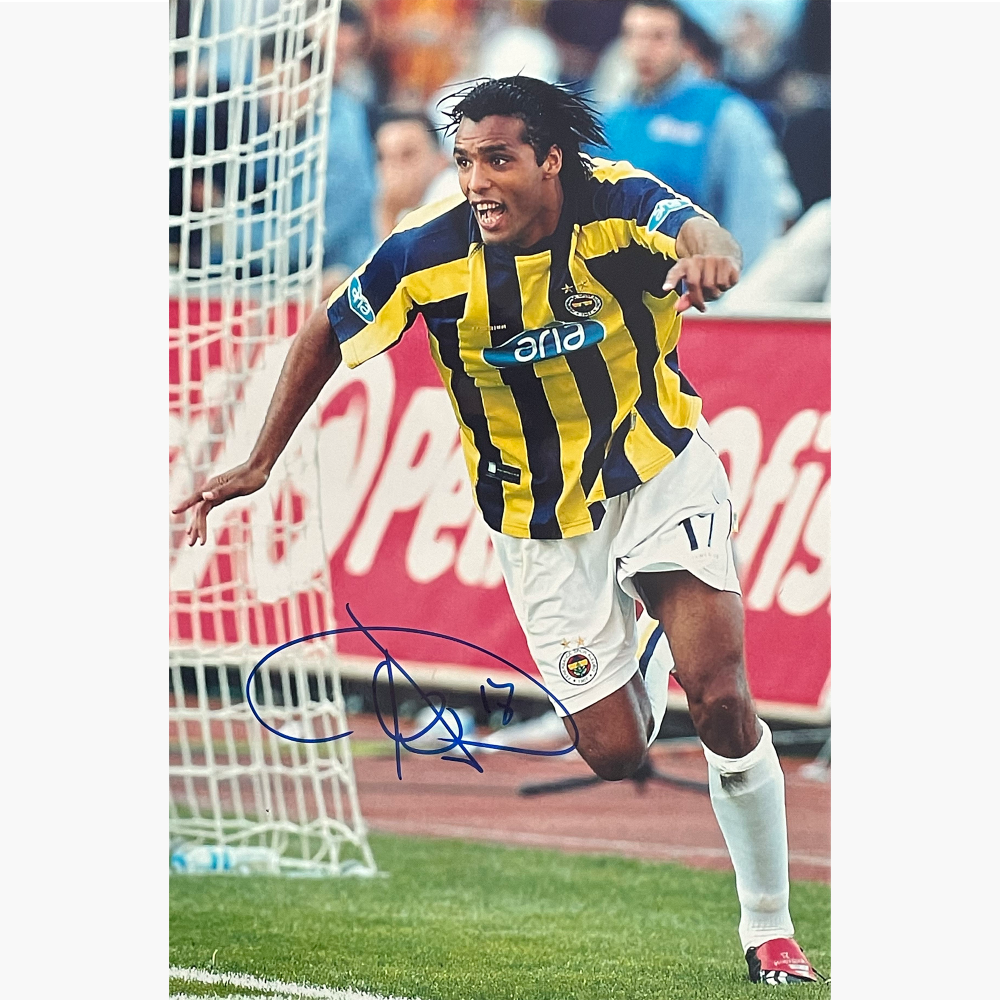 Pierre Van Hoojidonk – Signed 30cm x 20cm Colour Action Photo