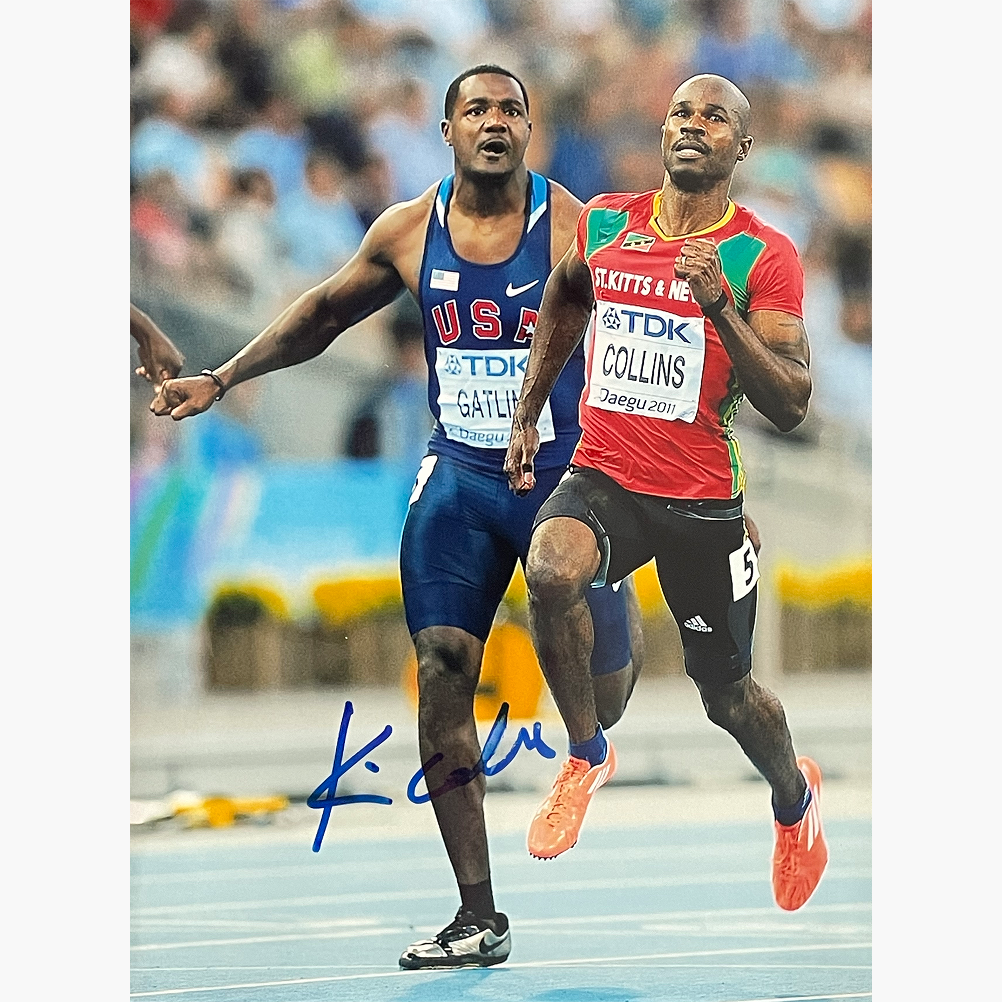 Kim Collins – Signed 20cm x 15cm Colour Action Photo