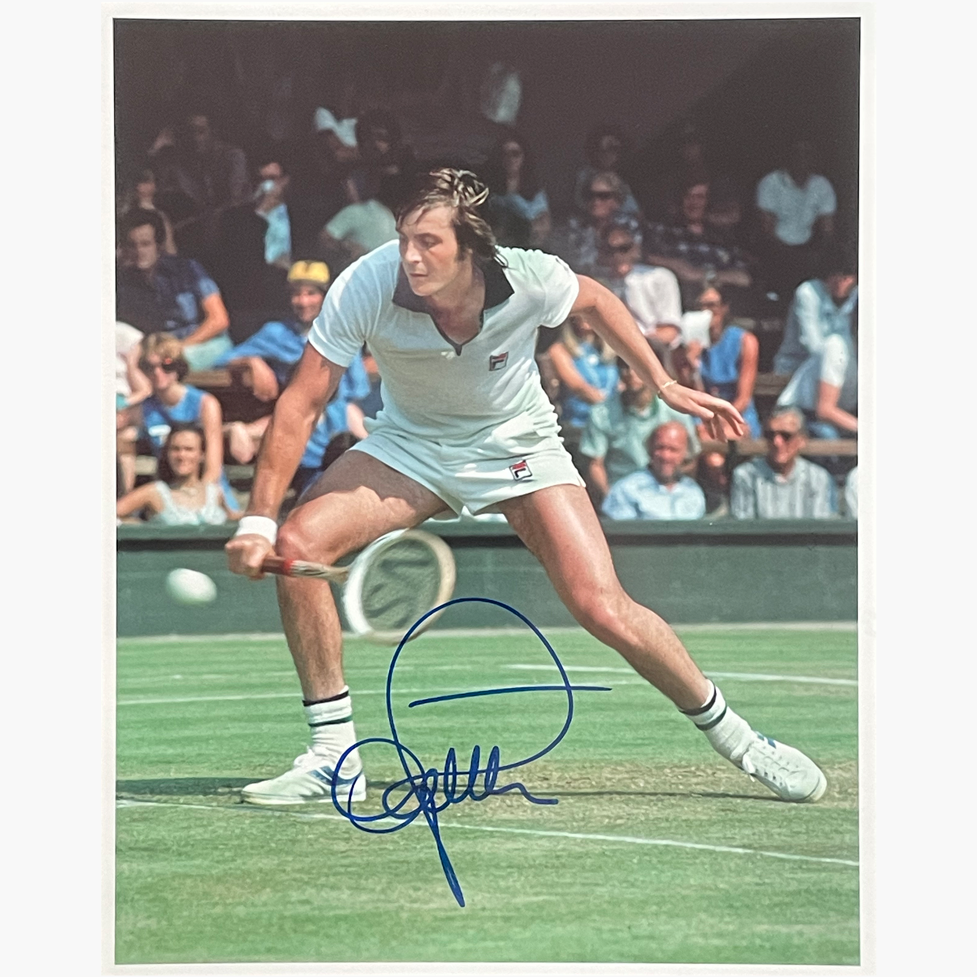 Adriano Panatta – Signed 25.5cm x 20.5cm Colour Action Photo