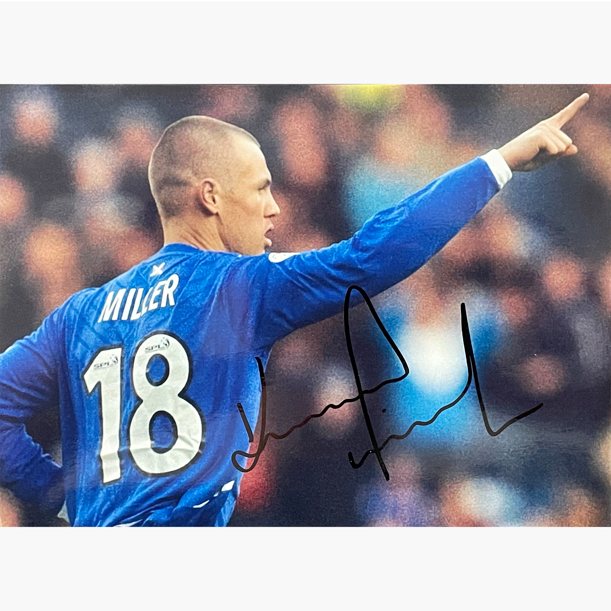 Kenny Miller – Signed 21cm x 15cm Colour Action Photo