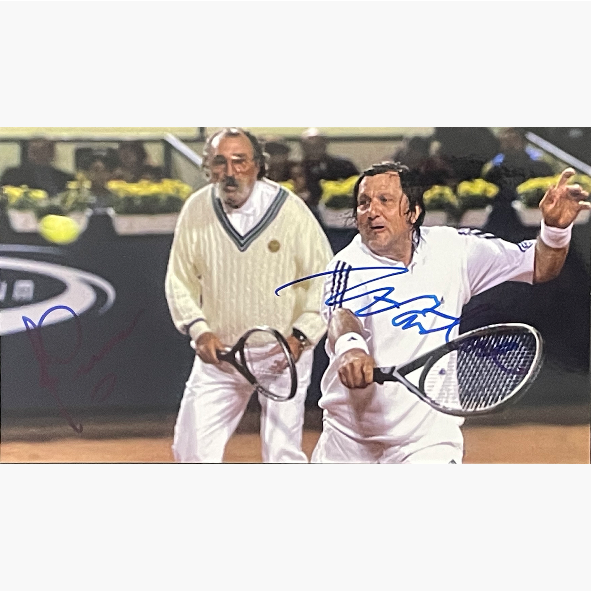 Ilie Nastase & Ion Tiriac - Signed 20cm x 13cm Colour Photo