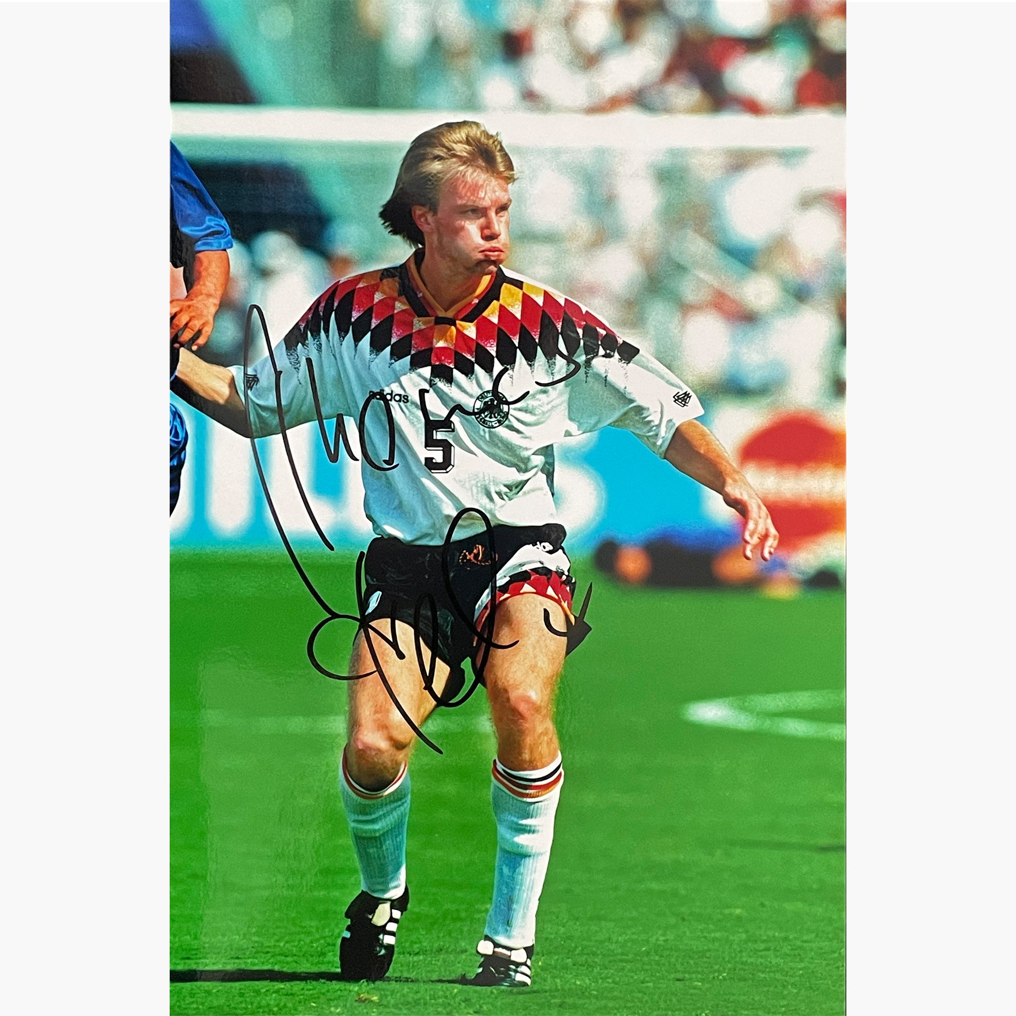 Thomas Helmer – Signed 30cm x 20cm Colour Action Photo