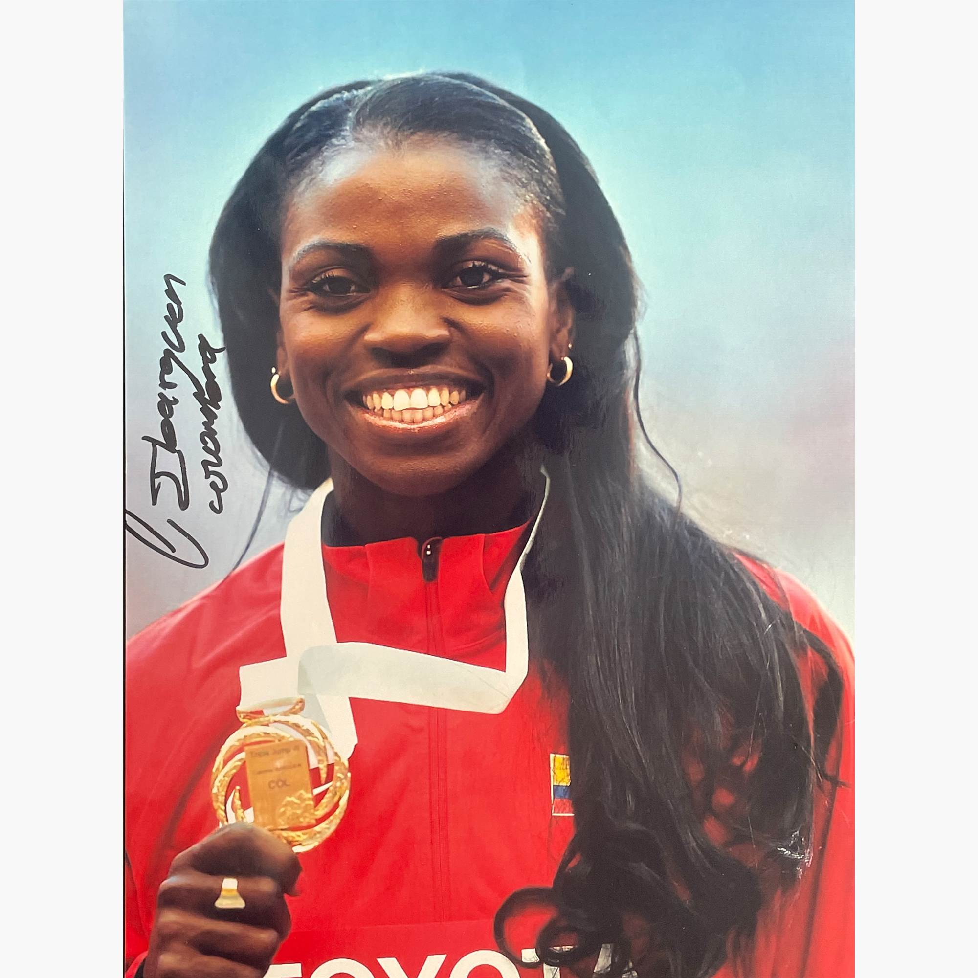 Caterine Ibarguen – Signed 27cm x 20cm Colour Photo