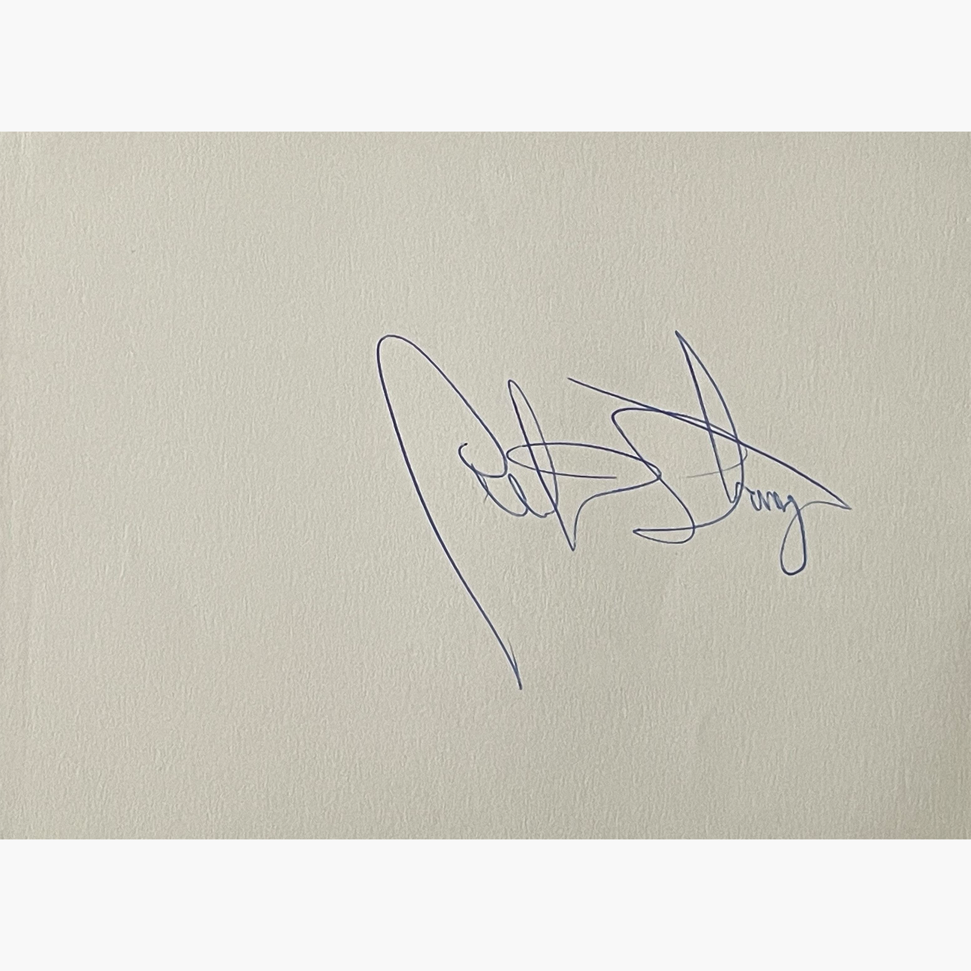 Curtis Strange – Signed 17.8cm x 13.2cm Plain White Page