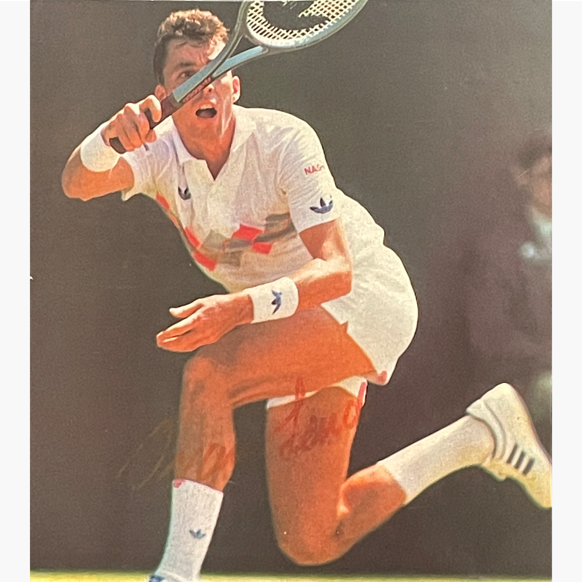 Ivan Lendl - Signed 12.2cm x 11cm Colour Action Magazine Picture