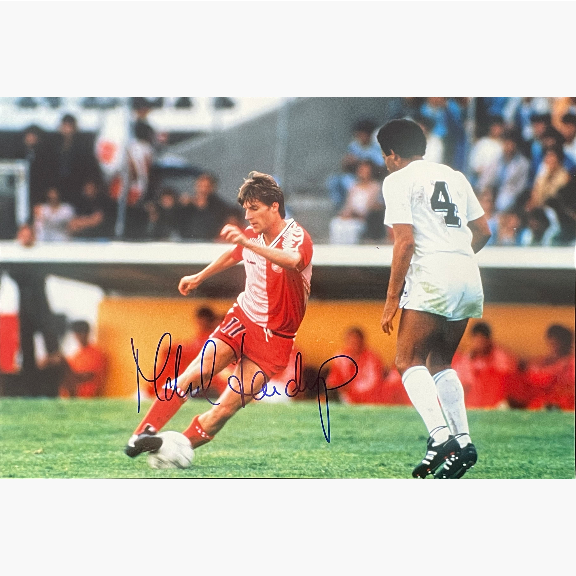 Michael Laudrup – Signed 30cm x 20cm Colour Action Photo