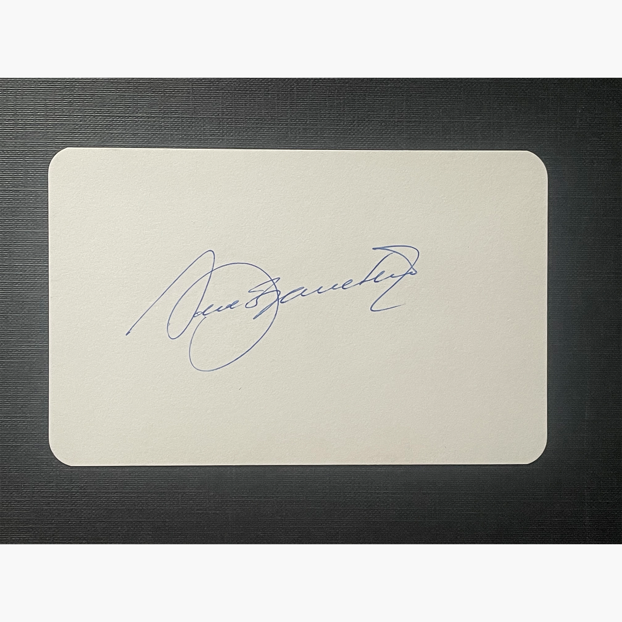 Seve Ballesteros – Signed 14cm x 9cm Plain White Card