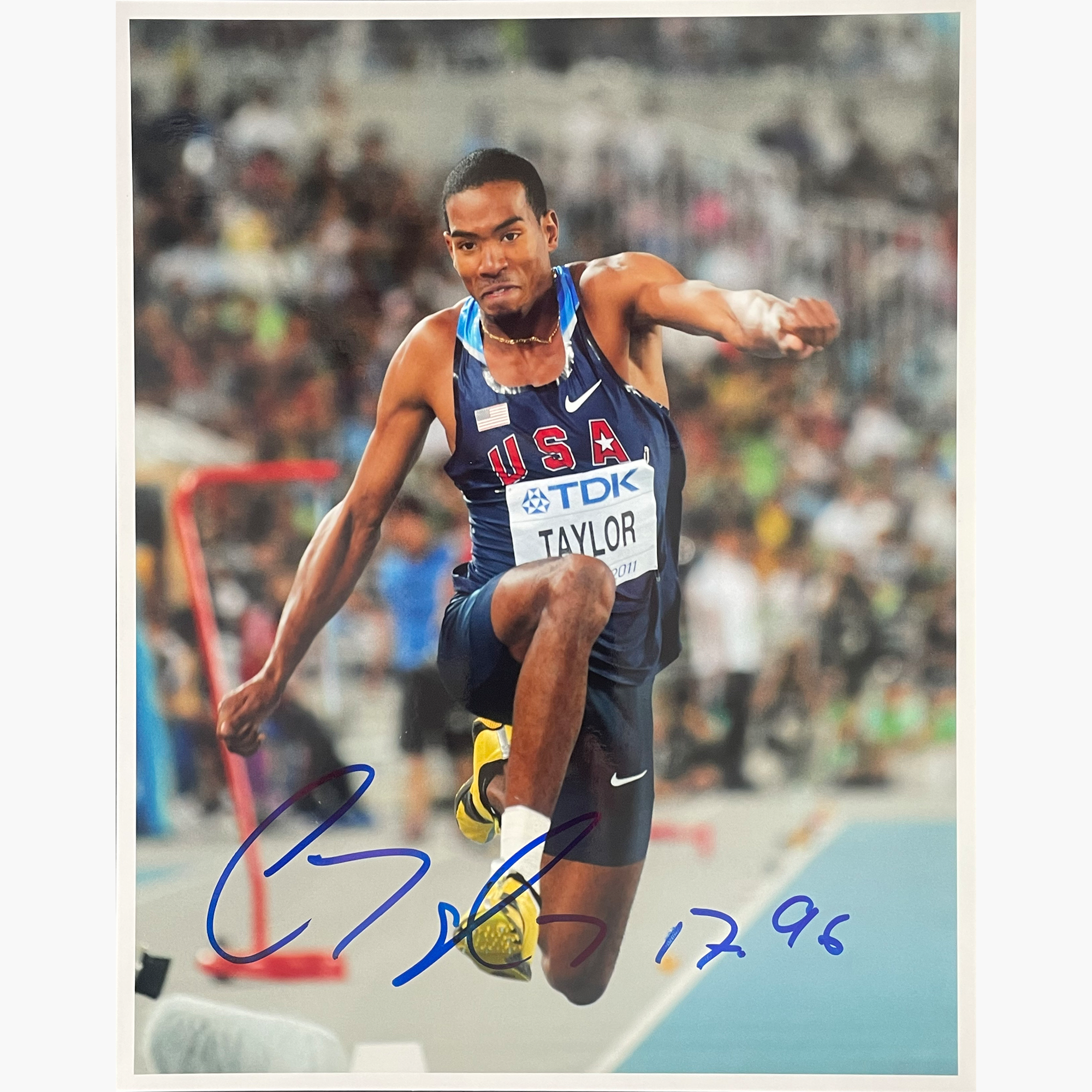 Christian Taylor – Signed 25.5cm x 20.5cm Colour Action Photo