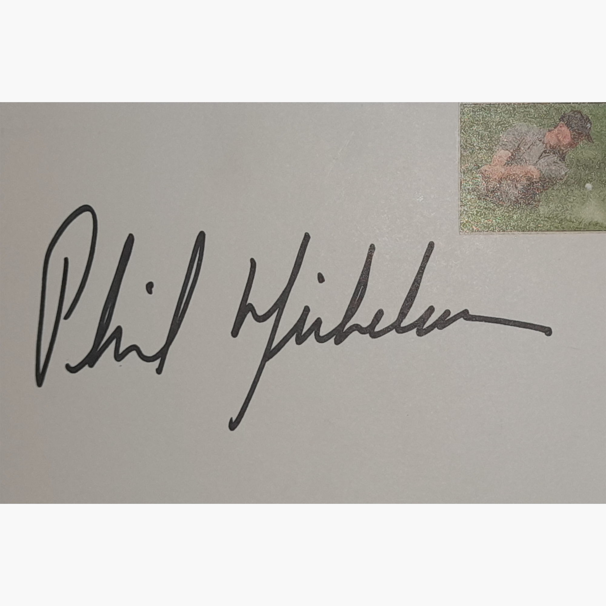 Phil Mickelson – Signed 15.3 x 10.2 White Card
