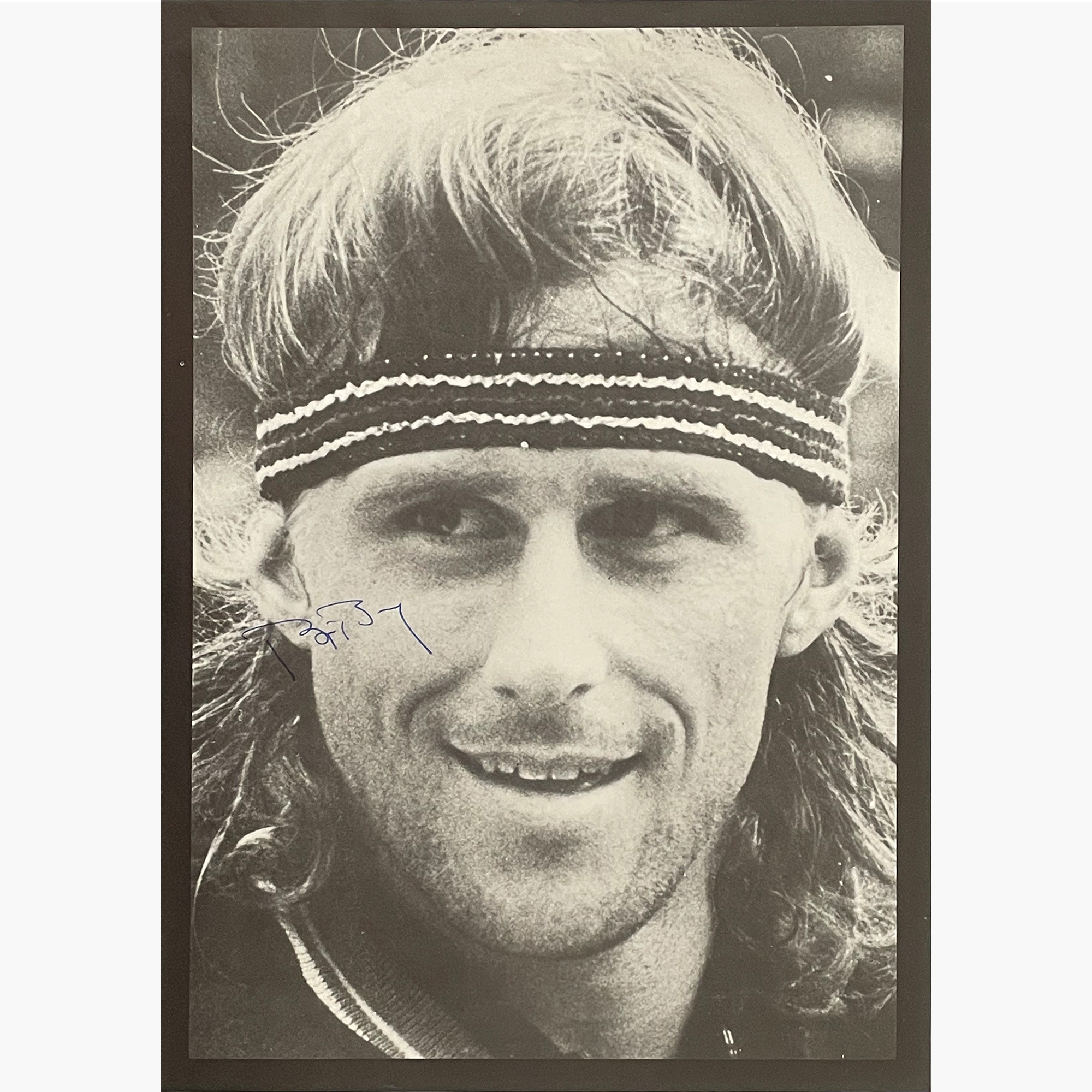 Bjorn Borg – Signed 26cm x 18cm Black & White Magazine Picture