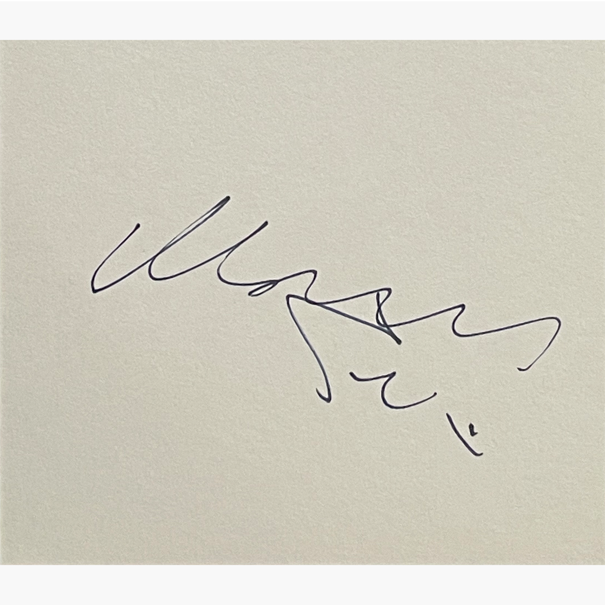 Monica Seles - Signed 14.5cm x 10.2cm Plain White Card