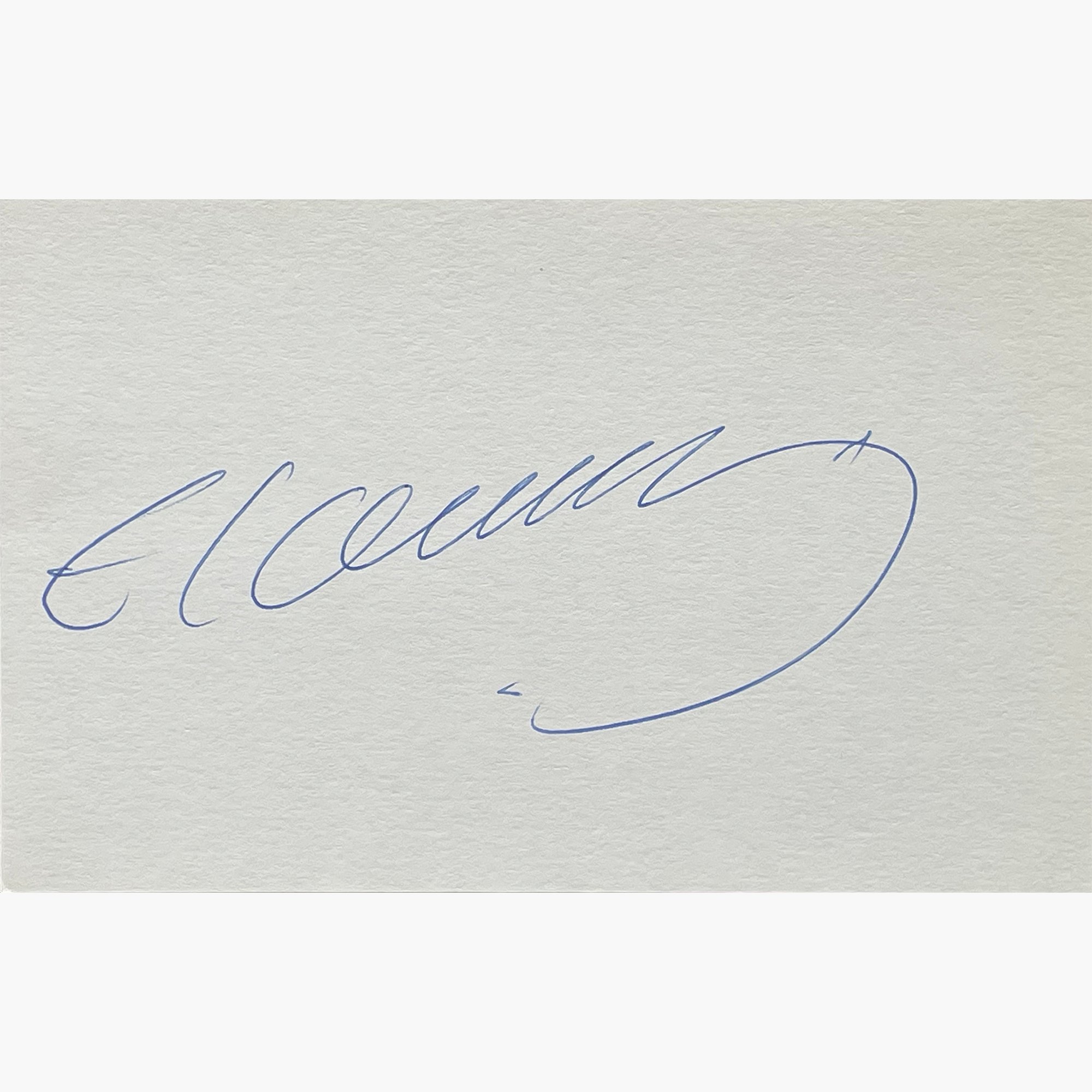Hicham El Guerrouj – Signed 14cm x 9cm Plain White Card