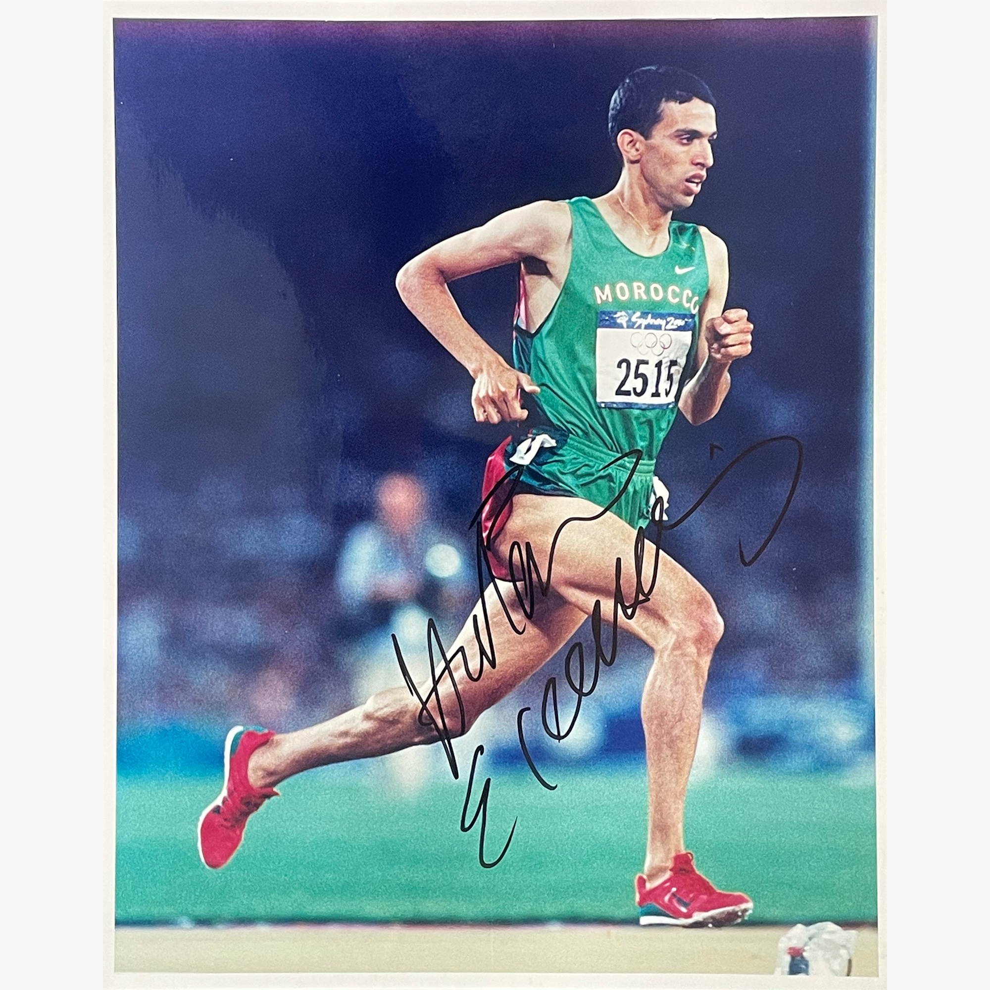 Hicham El Gherouj – Signed 25.3cm x 20.2cm Colour Action Press Photo
