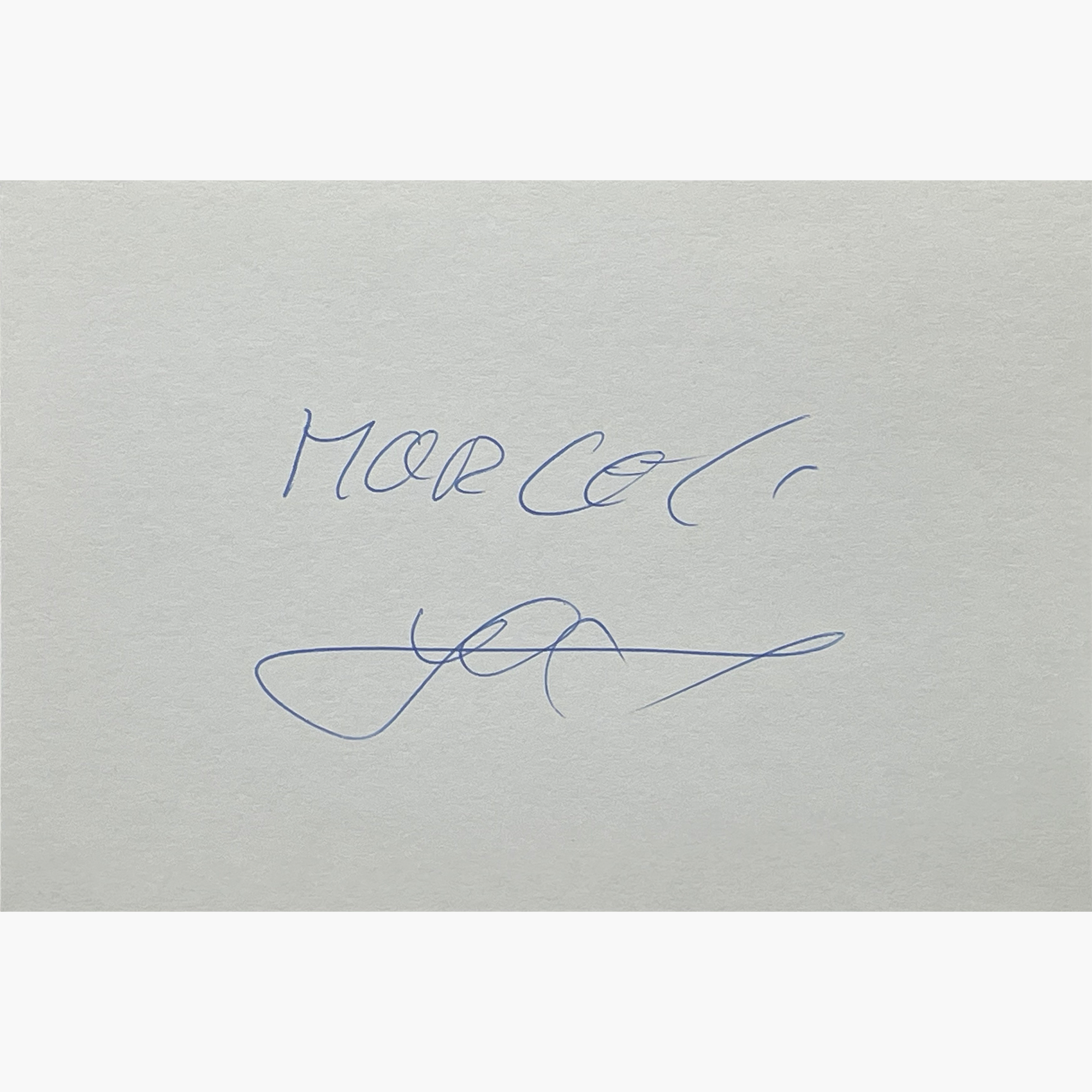 Noureddine Morceli – Signed 15.3cm x 10.4cm Plain White Card