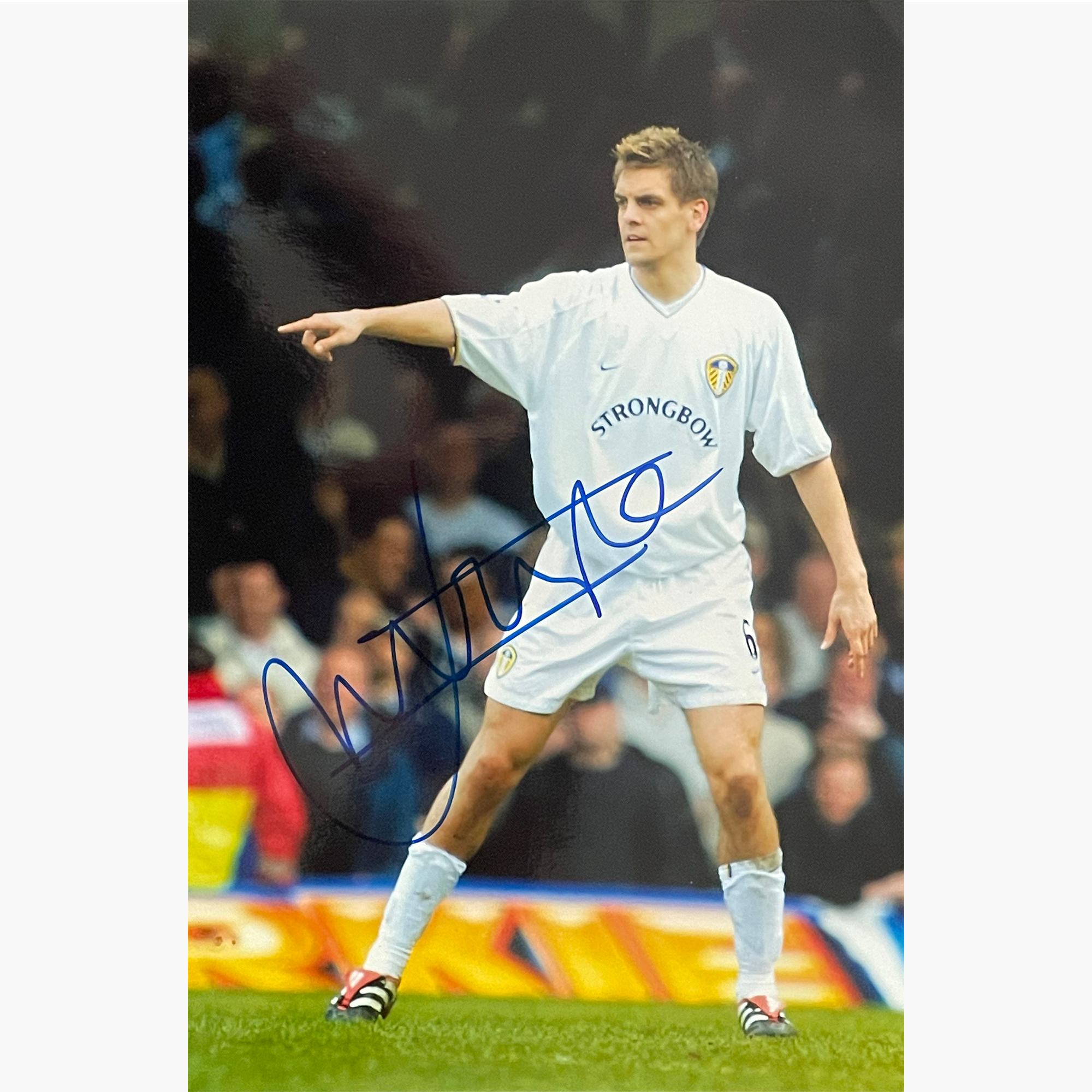 Jonathan Woodgate - Signed 30cm x 20cm Colour Action Photo