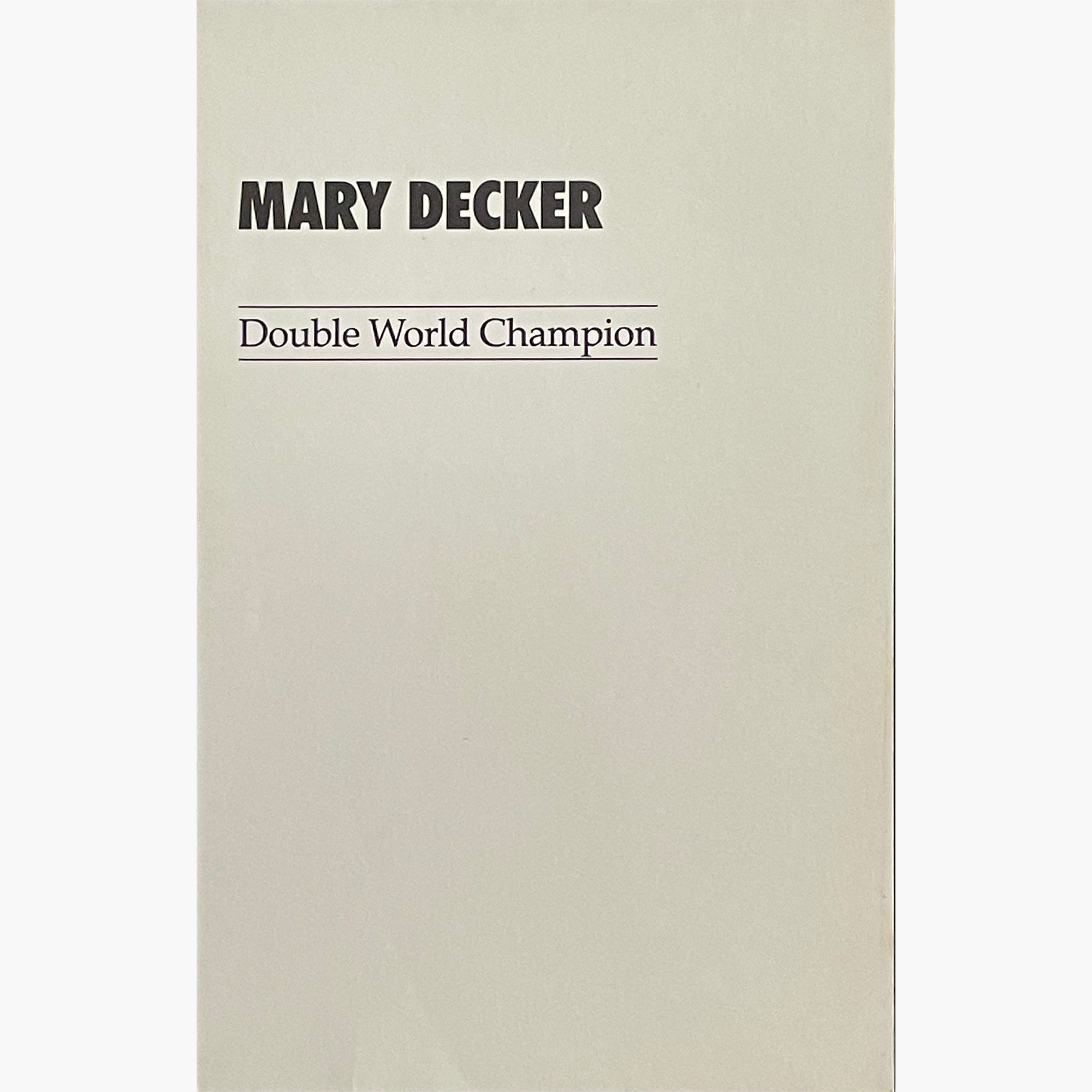 Mary Decker Slaney – Signed 14cm x 8.8cm Colour Action Sponsor Card