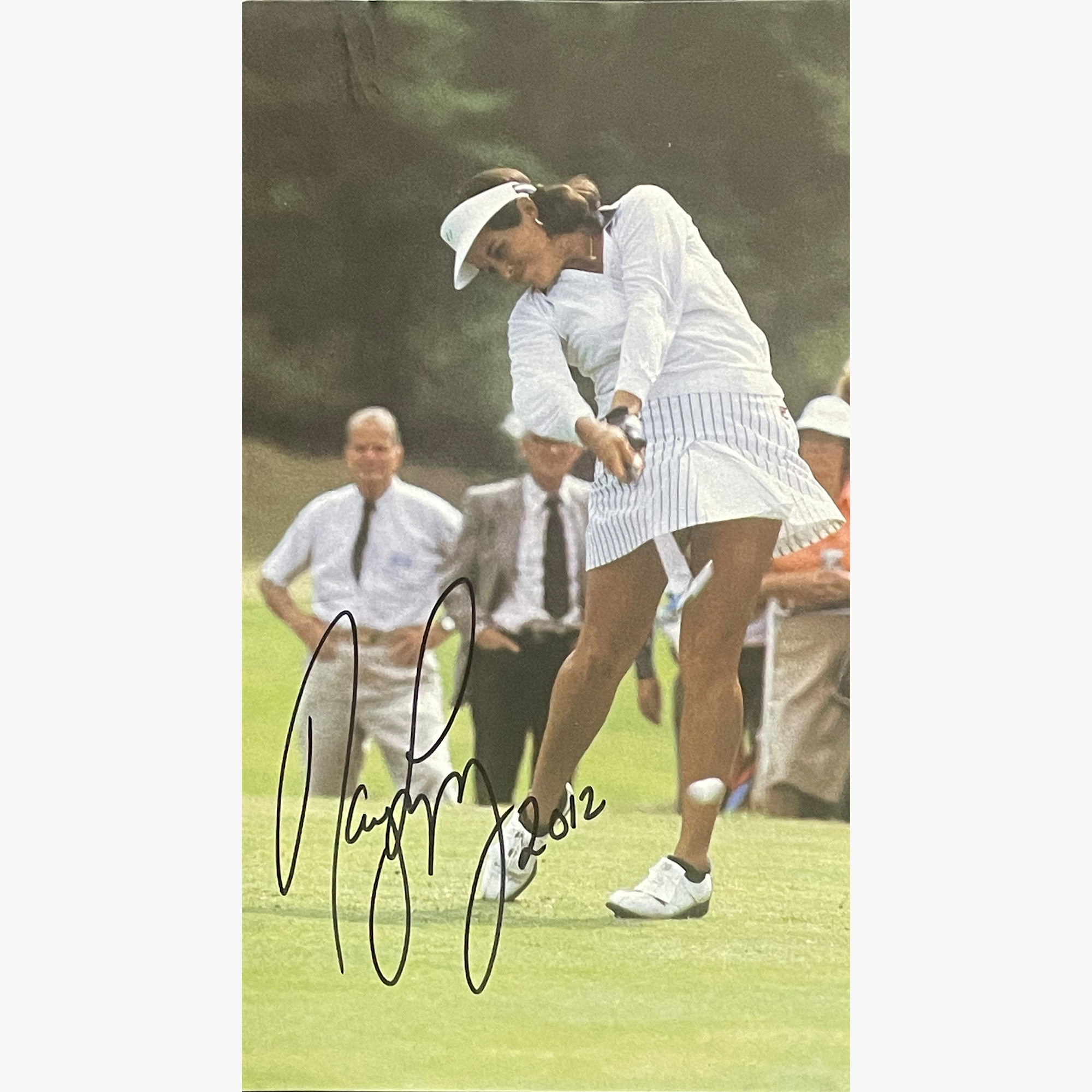 Nancy Lopez – Signed 21cm x 12cm Colour Action Magazine Picture