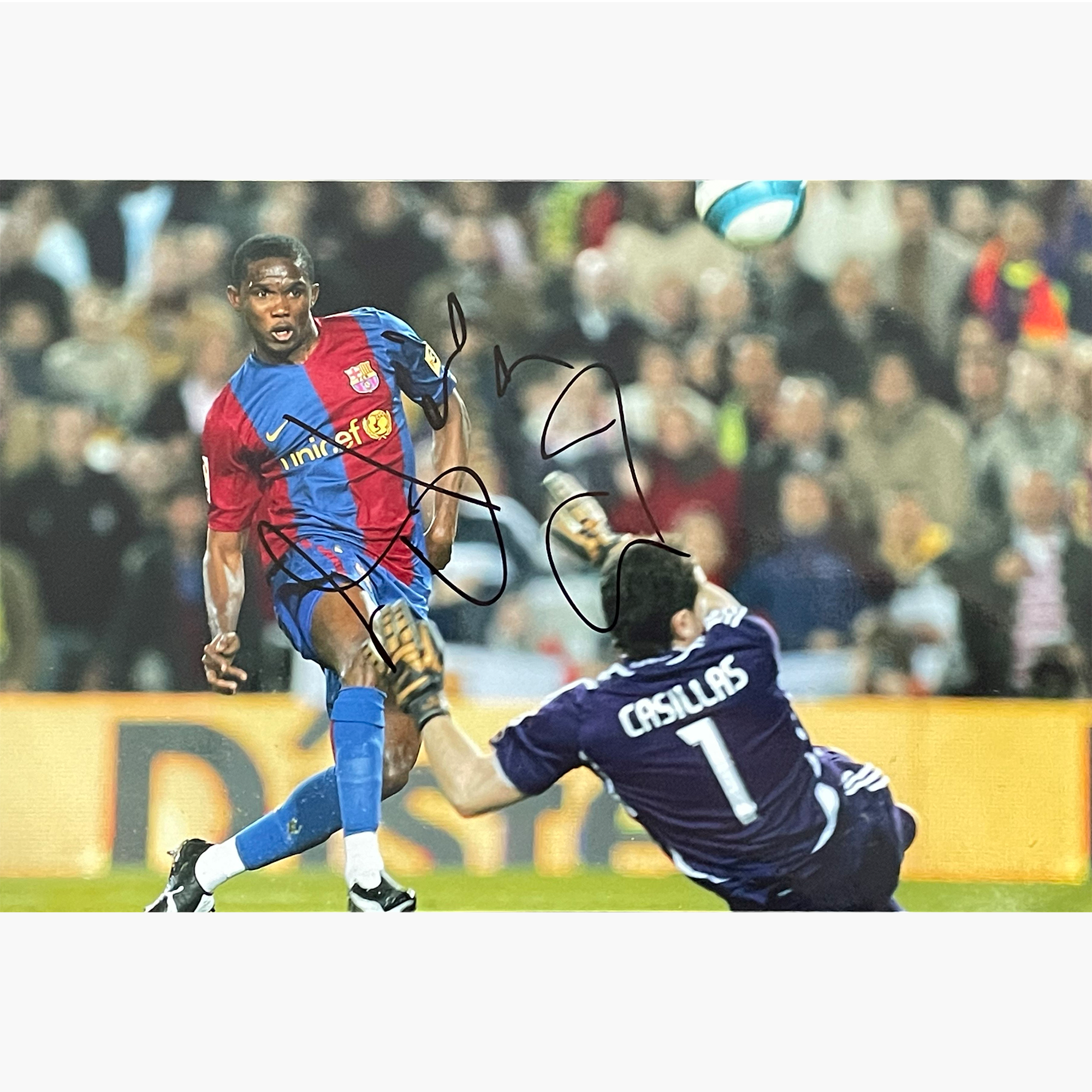 Samuel Eto'o – Signed 30cm x 20cm Colour Action Photo