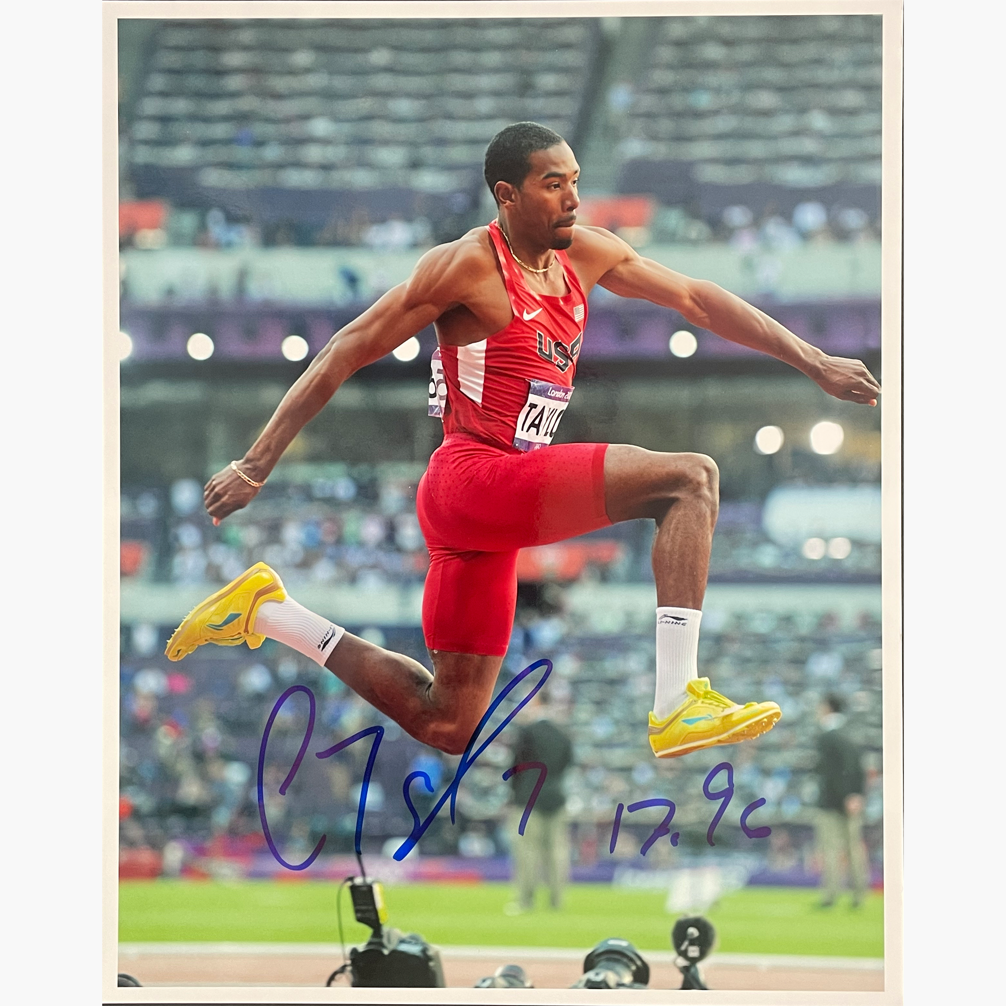 Christian Taylor – Signed 25.5cm x 20.5cm Colour Action Photo