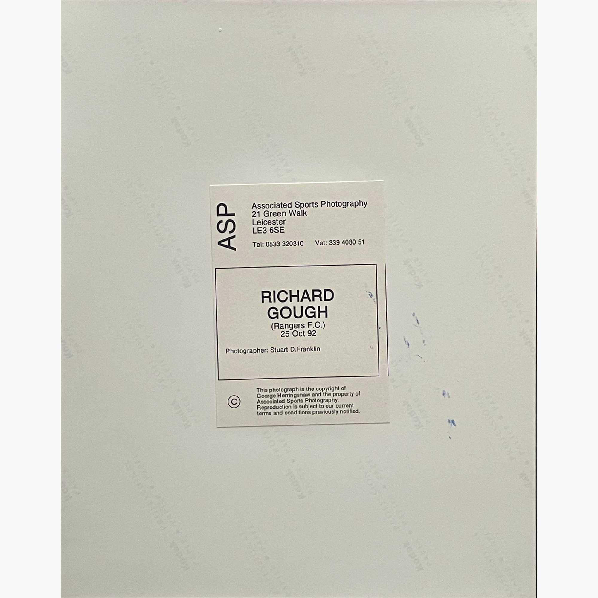 Richard Gough – Signed 25.5cm x 18.5cm Colour Action Press Photo