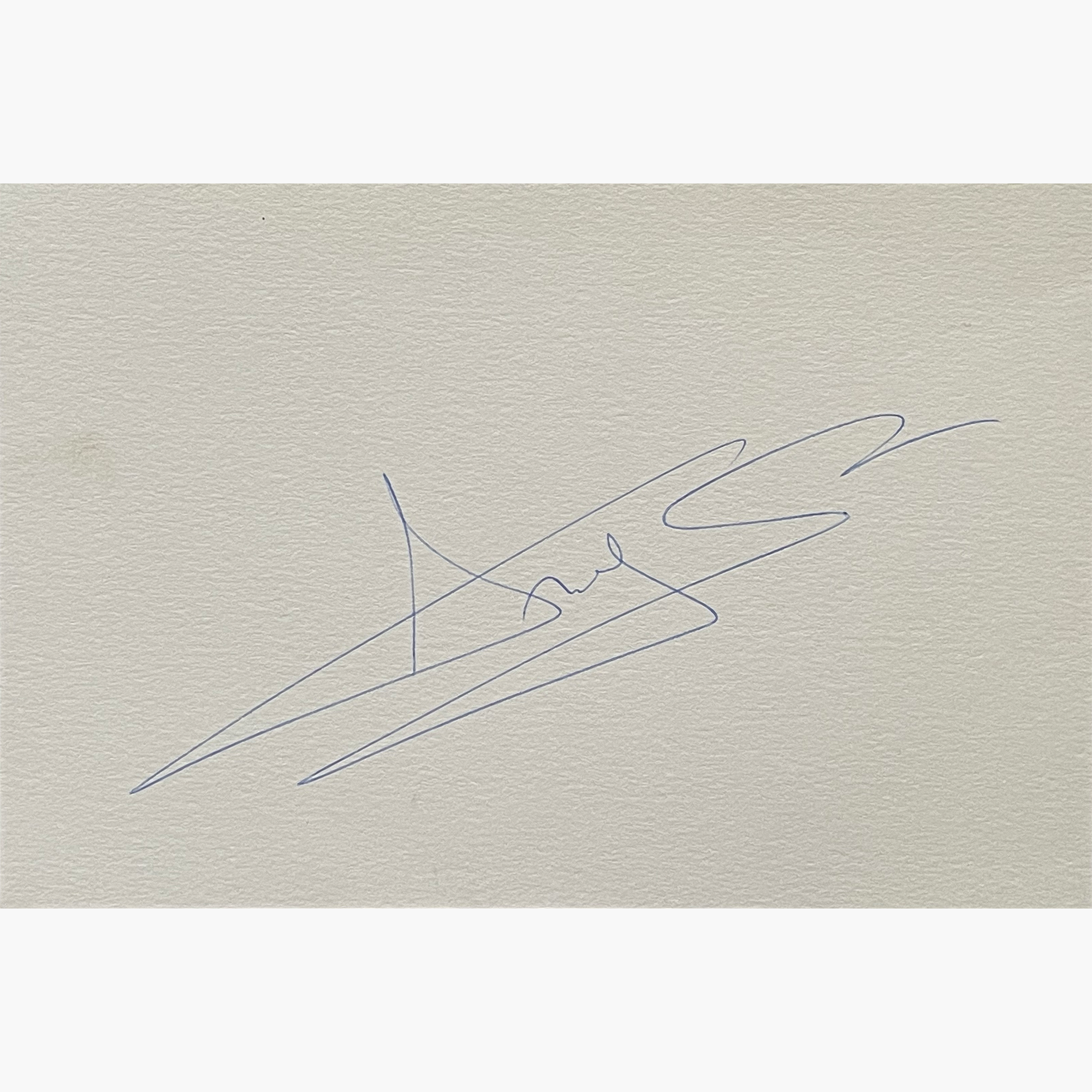 Sergey Bubka – Signed 15cm x 10cm Plain White Card