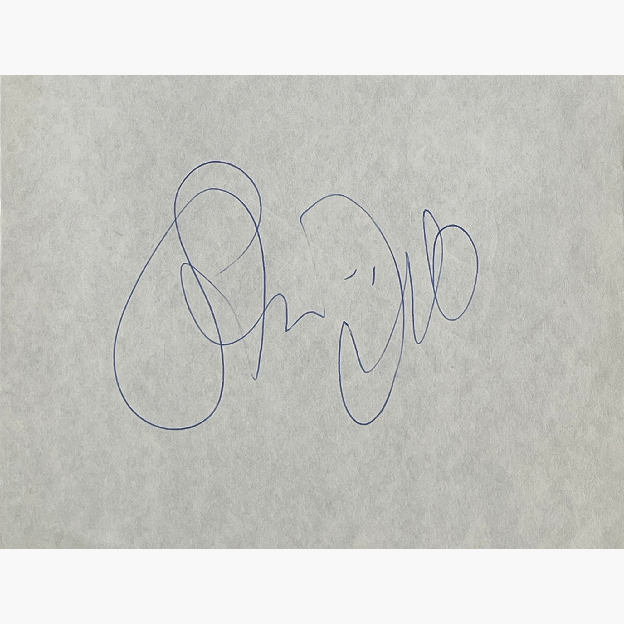 Steve Ovett – Signed 15cm x 12cm Slip Of Paper